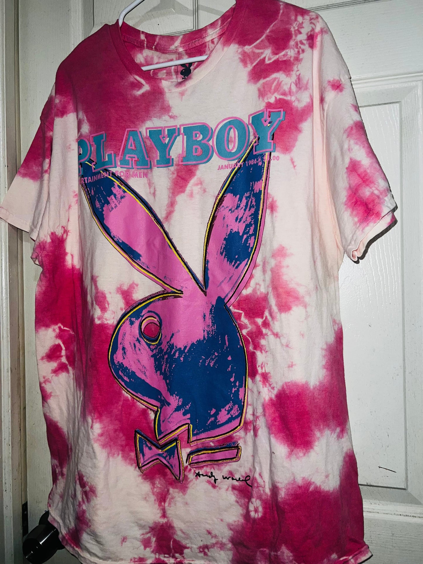 Playboy Andy Warhol Tie Dye Oversized Tee