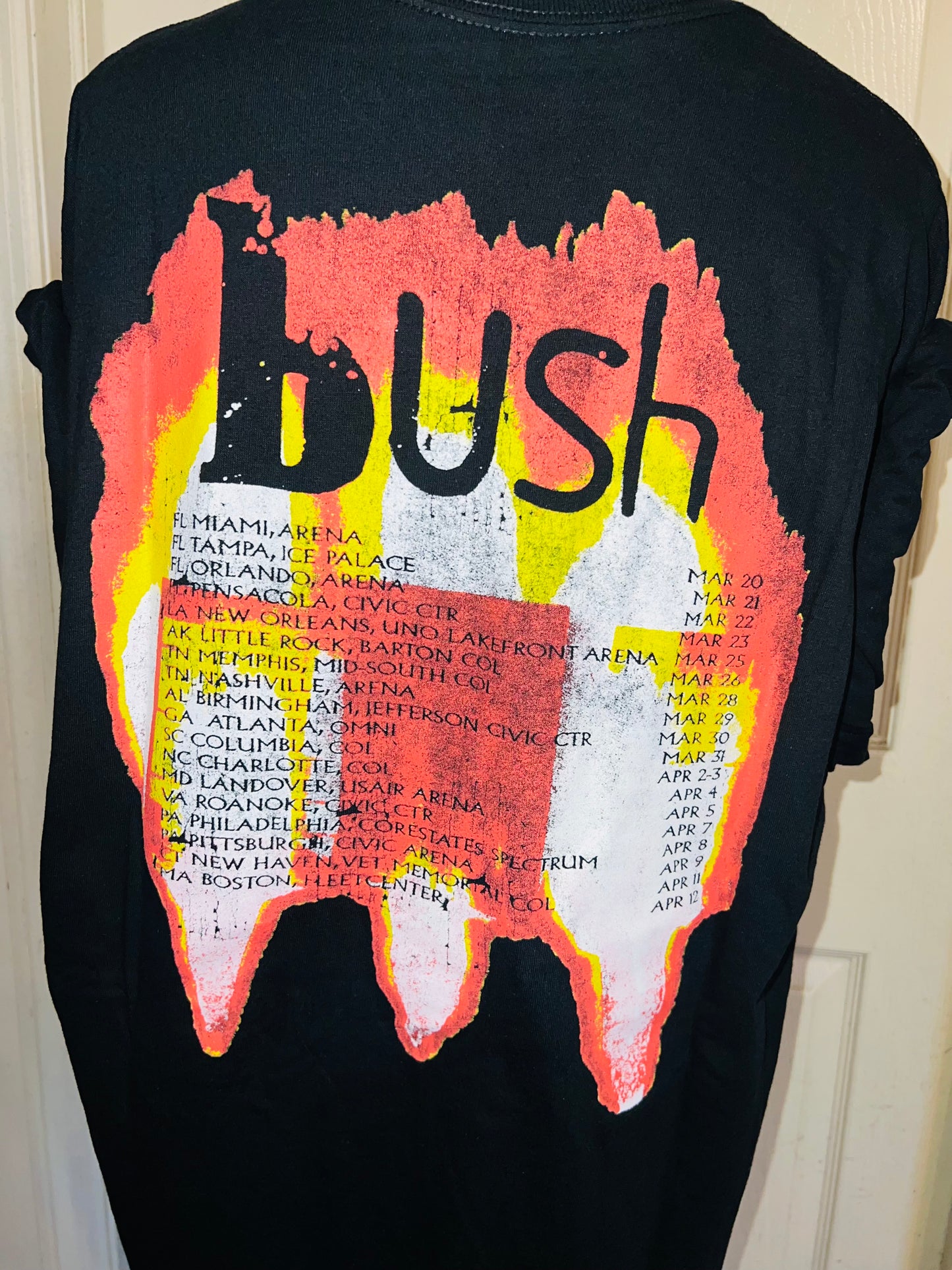 Bush Double Sided Oversized Distressed Tee