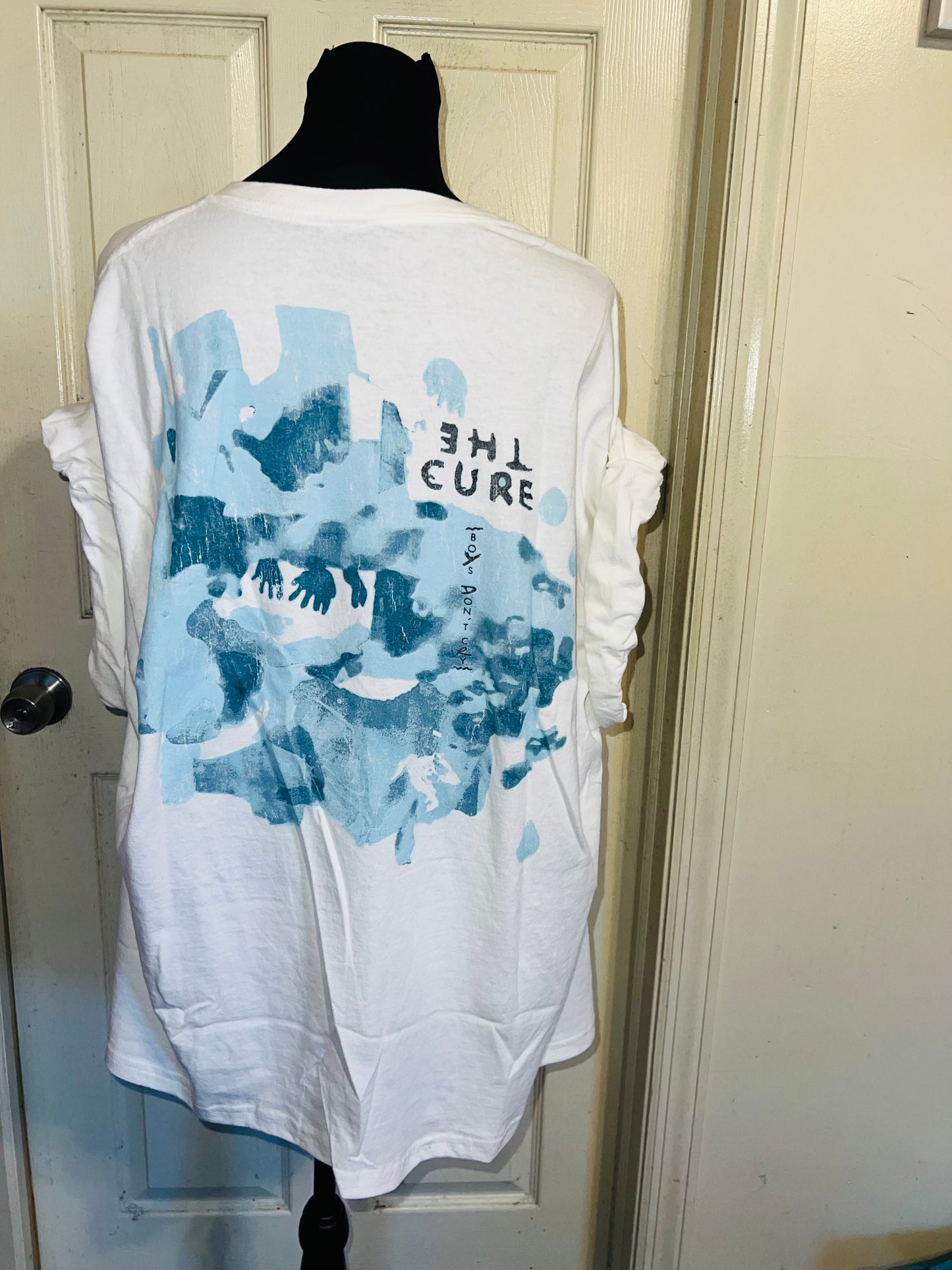 The Cure Double Sided Oversized Distressed Tee