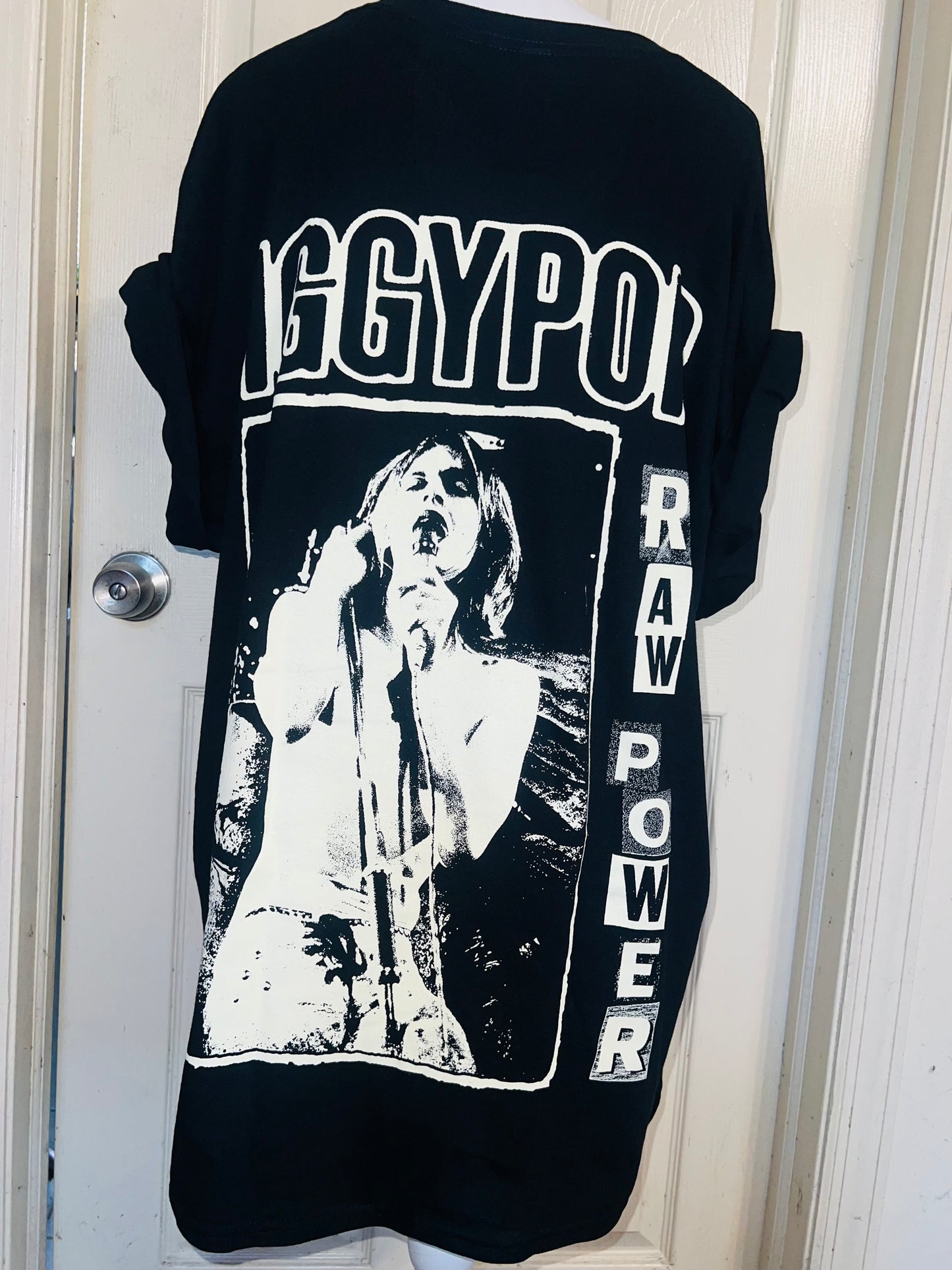 Iggy Pop Double Sided Oversized Distressed Tee