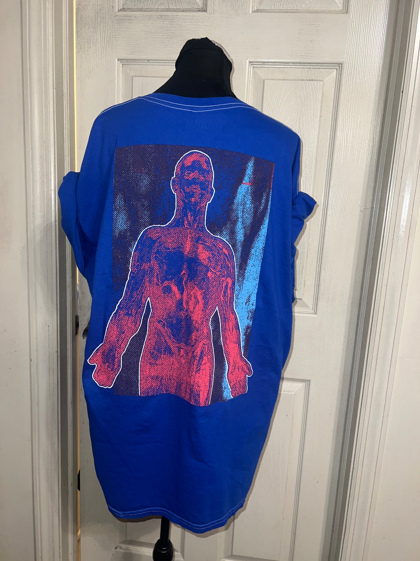 Nirvana Double Sided Oversized Distressed Tee
