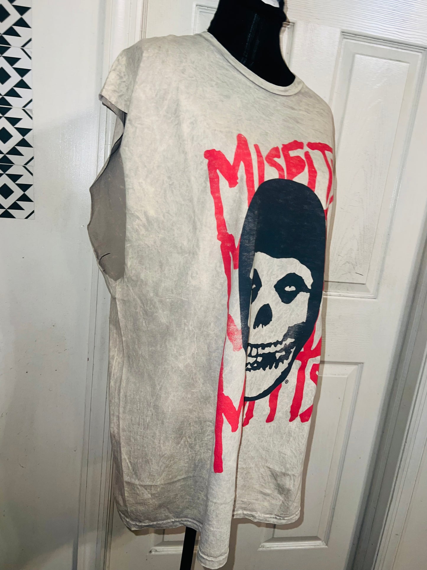 Misfits Oversized Distressed Muscle Tank