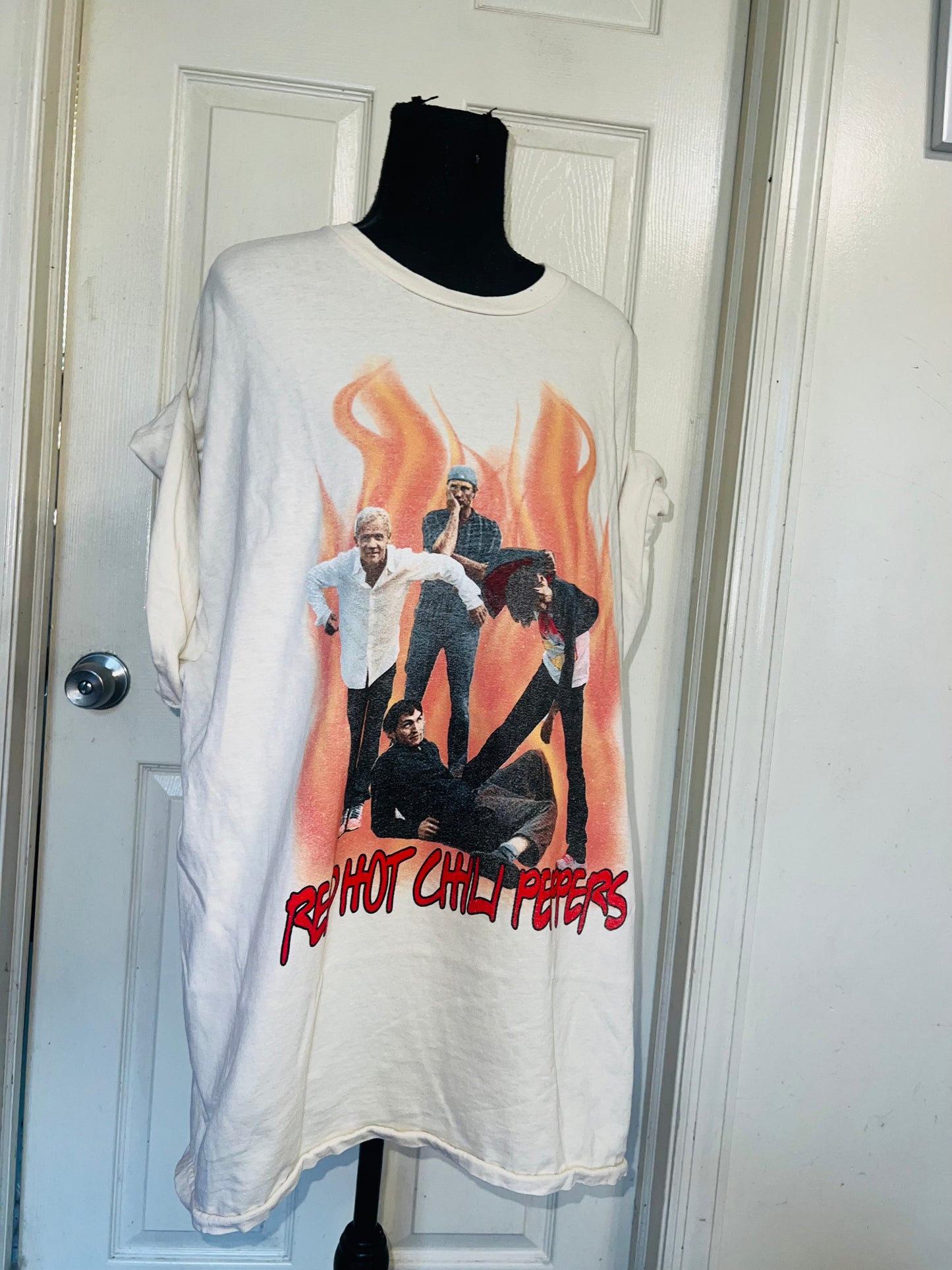 Red Hot Chili Peppers Oversized Distressed Tee