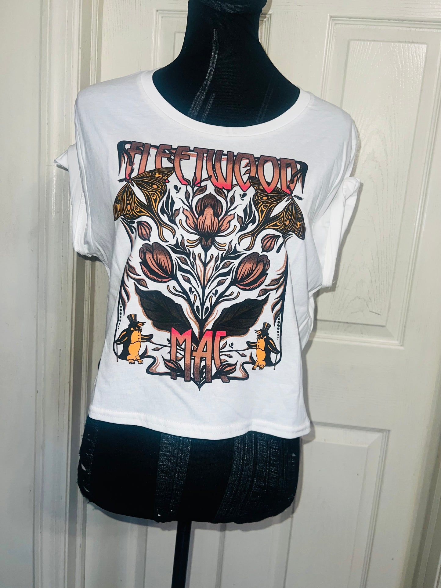 Fleetwood Mac Distressed Baby Tee