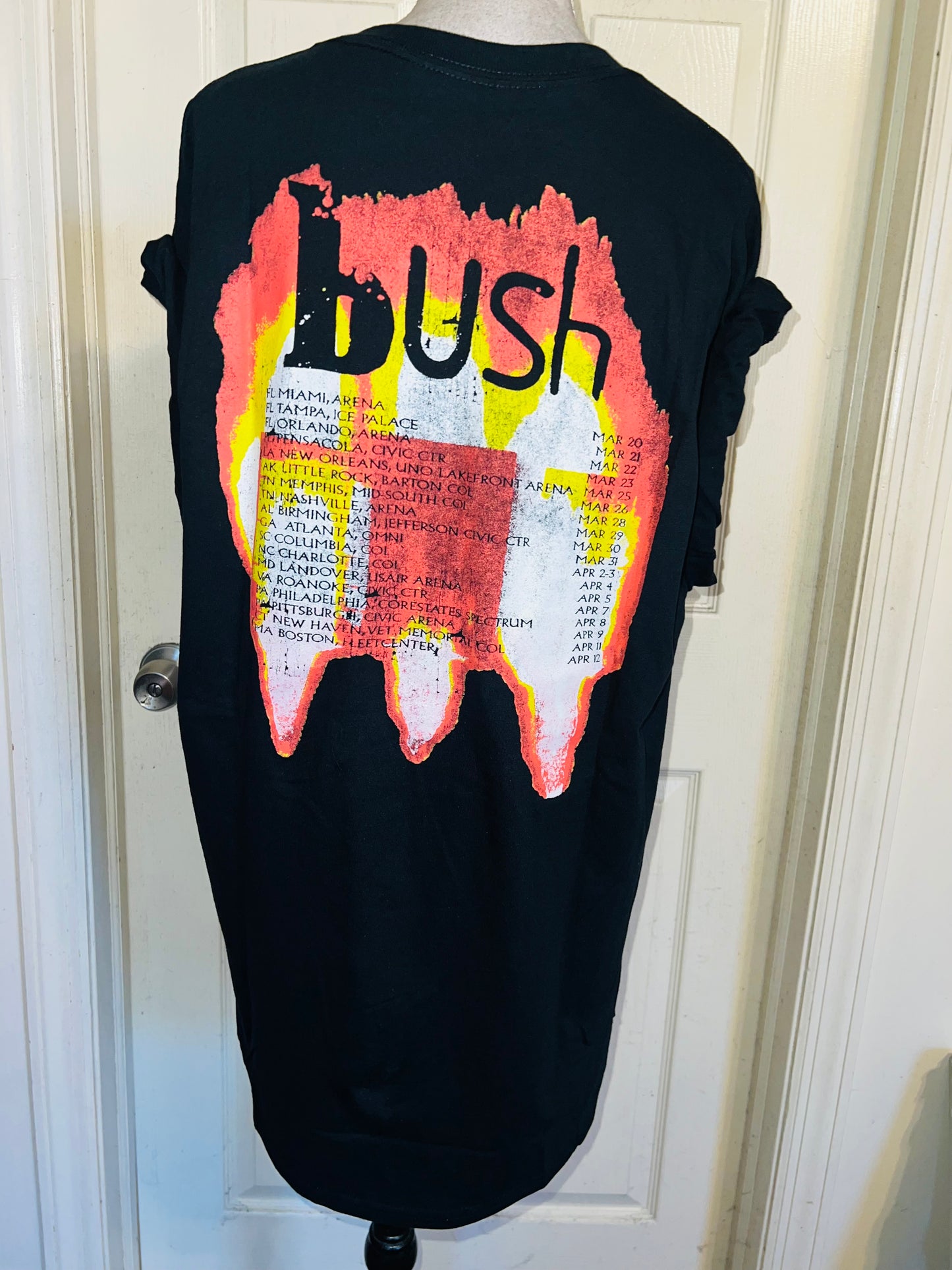 Bush Double Sided Oversized Distressed Tee