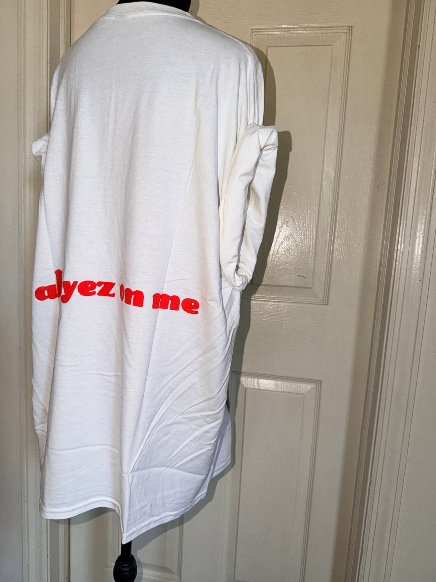 Tupac Double Sided Oversized Distressed Tee