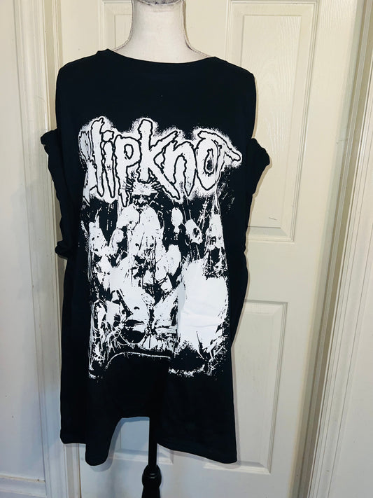 Slipknot Double Sided Oversized Distressed Tee