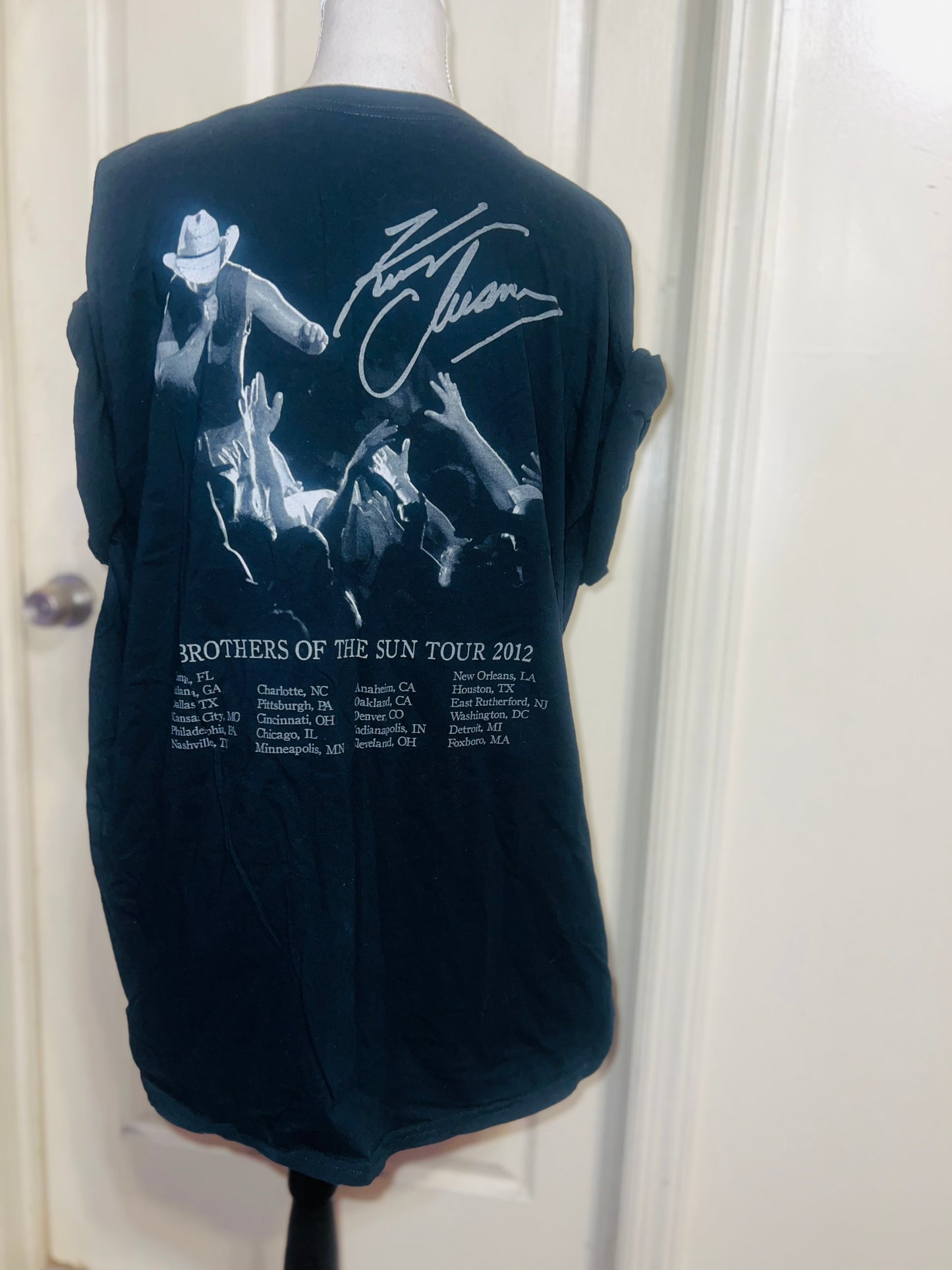 Kenny Chesney Double Sided Oversized Distressed Tee