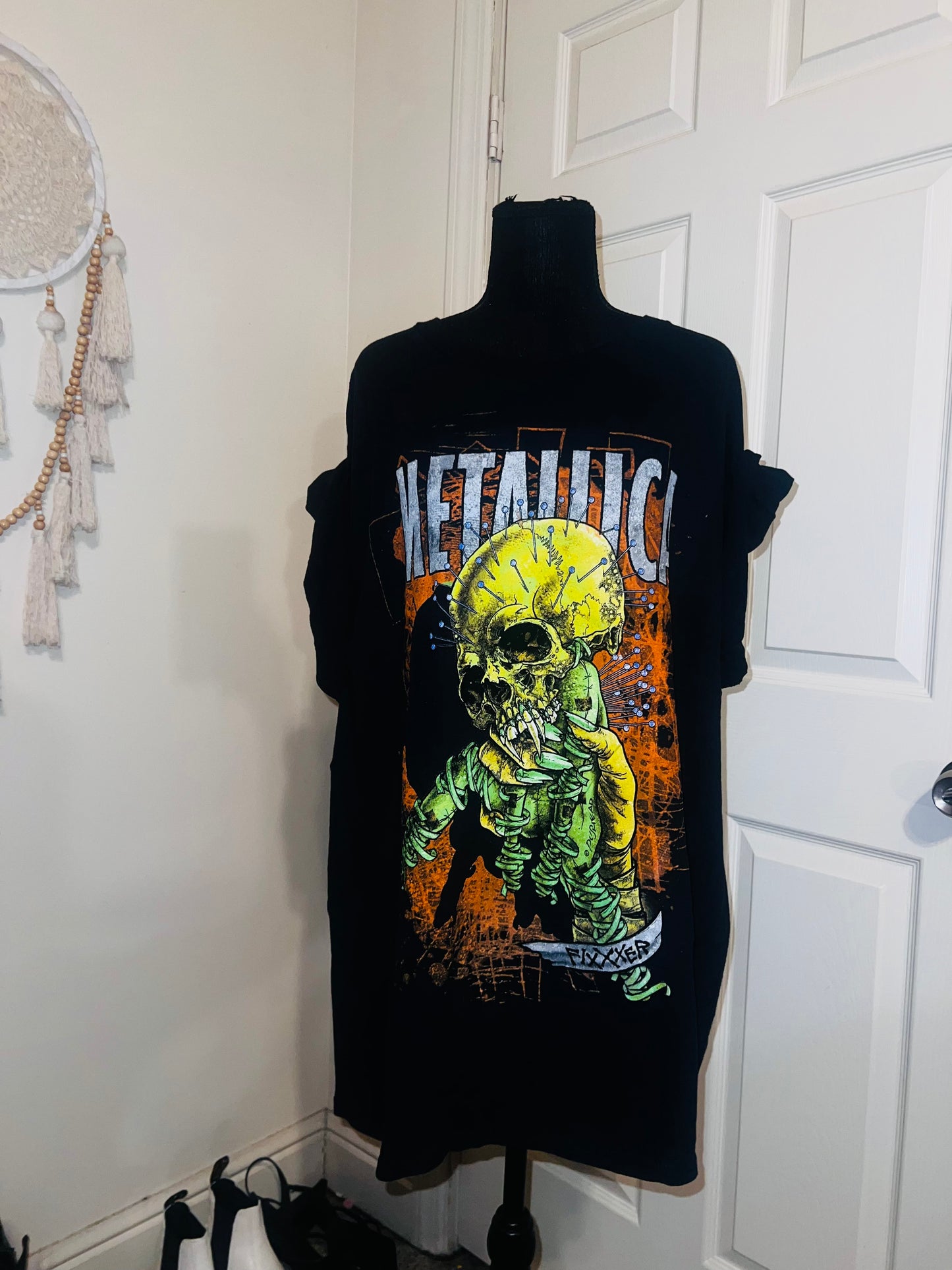 Metallica Fixxer Oversized Distressed Tee