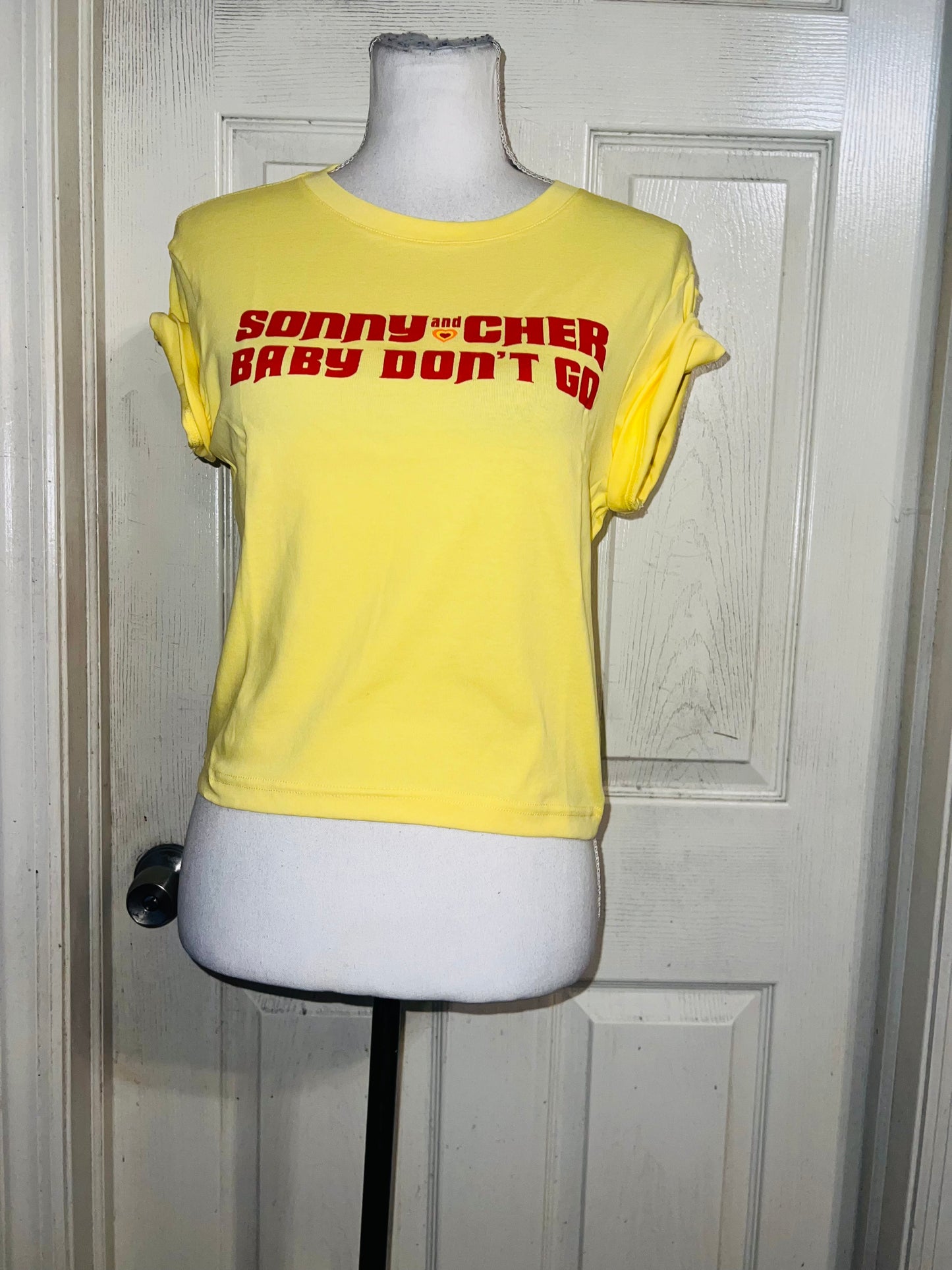 Sony & Cher Distressed Baby Tee