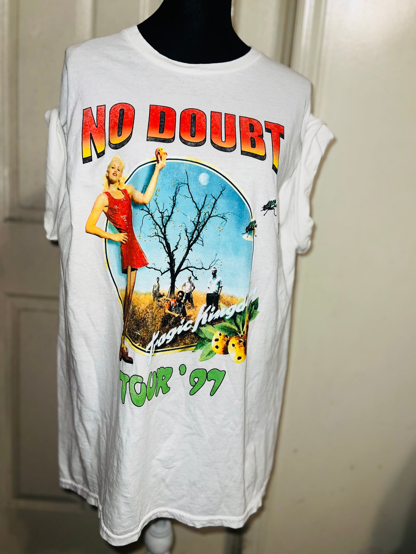 No Doubt Double Sided Oversized Distressed Tee