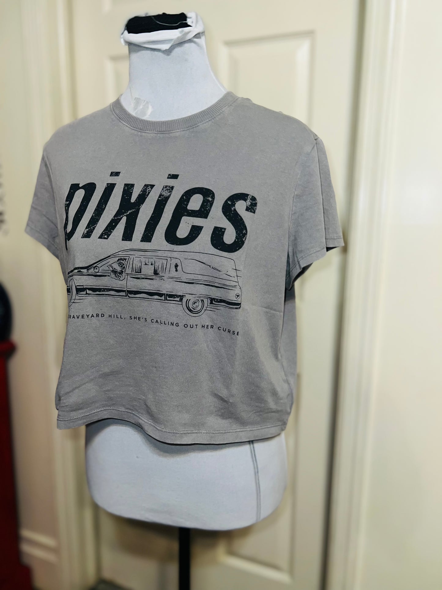 Pixies Distressed Baby Tee