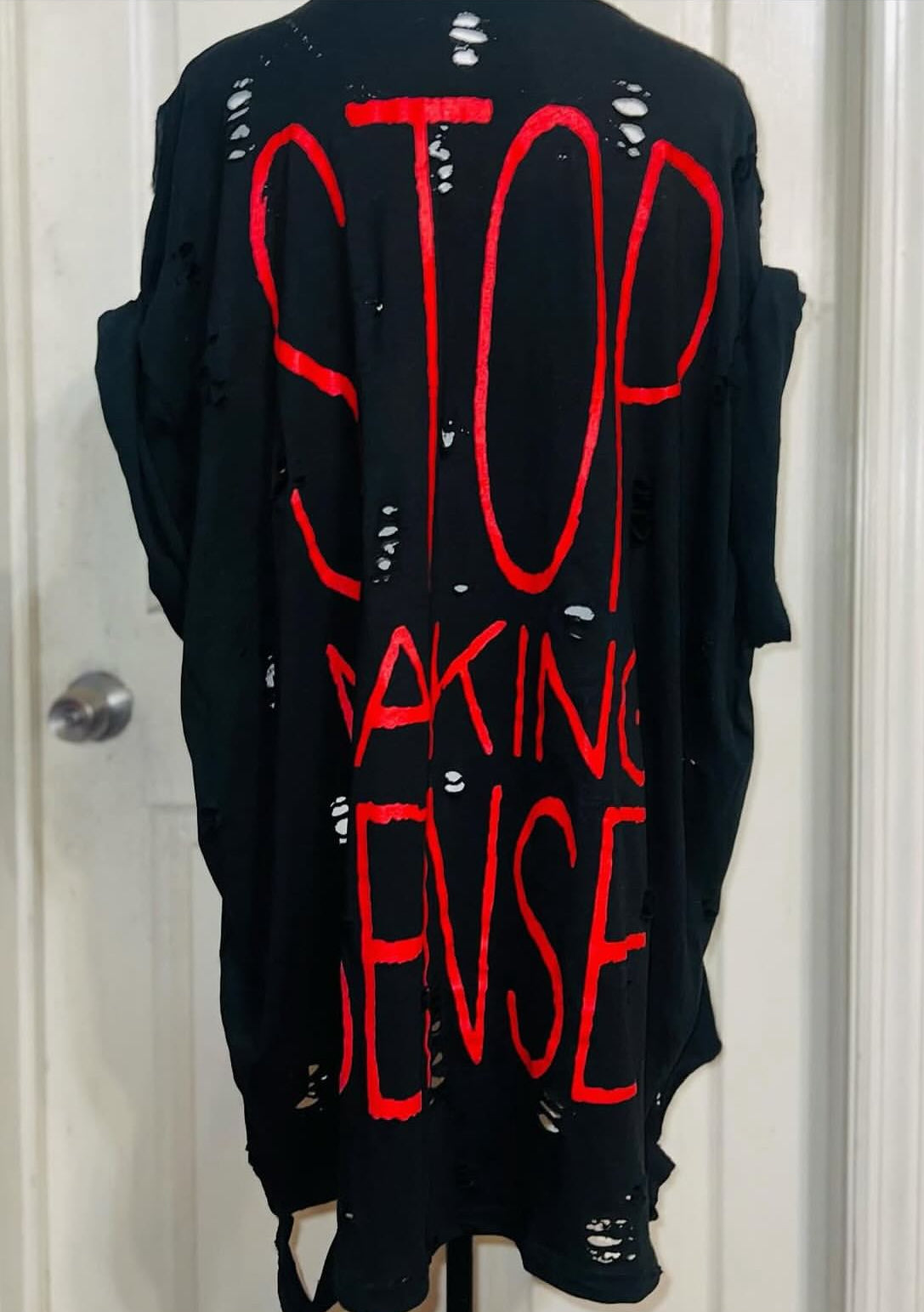 The Talking Heads Double Sided Oversized Distressed Tee