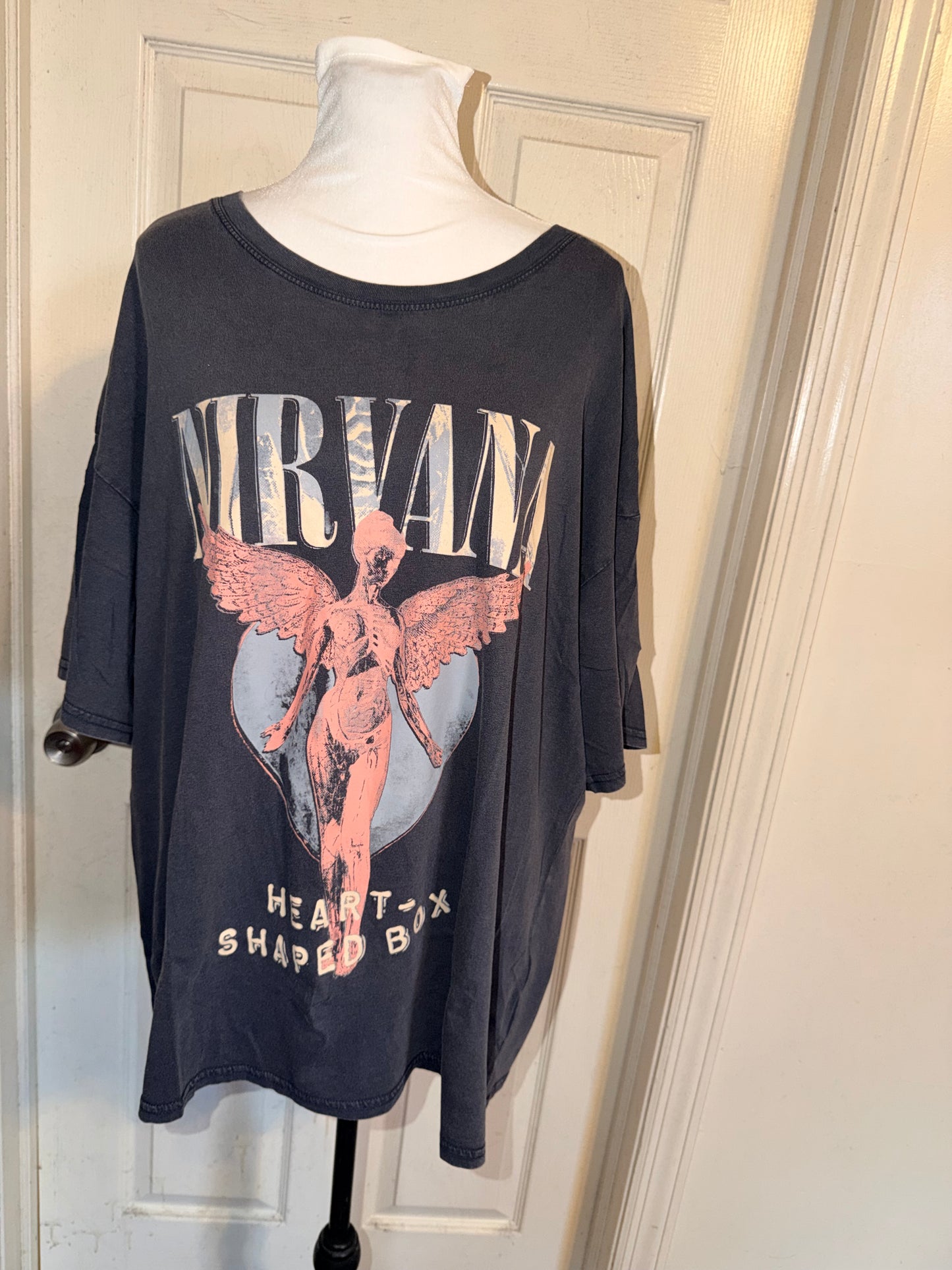 Nirvana Oversized Distressed Tee