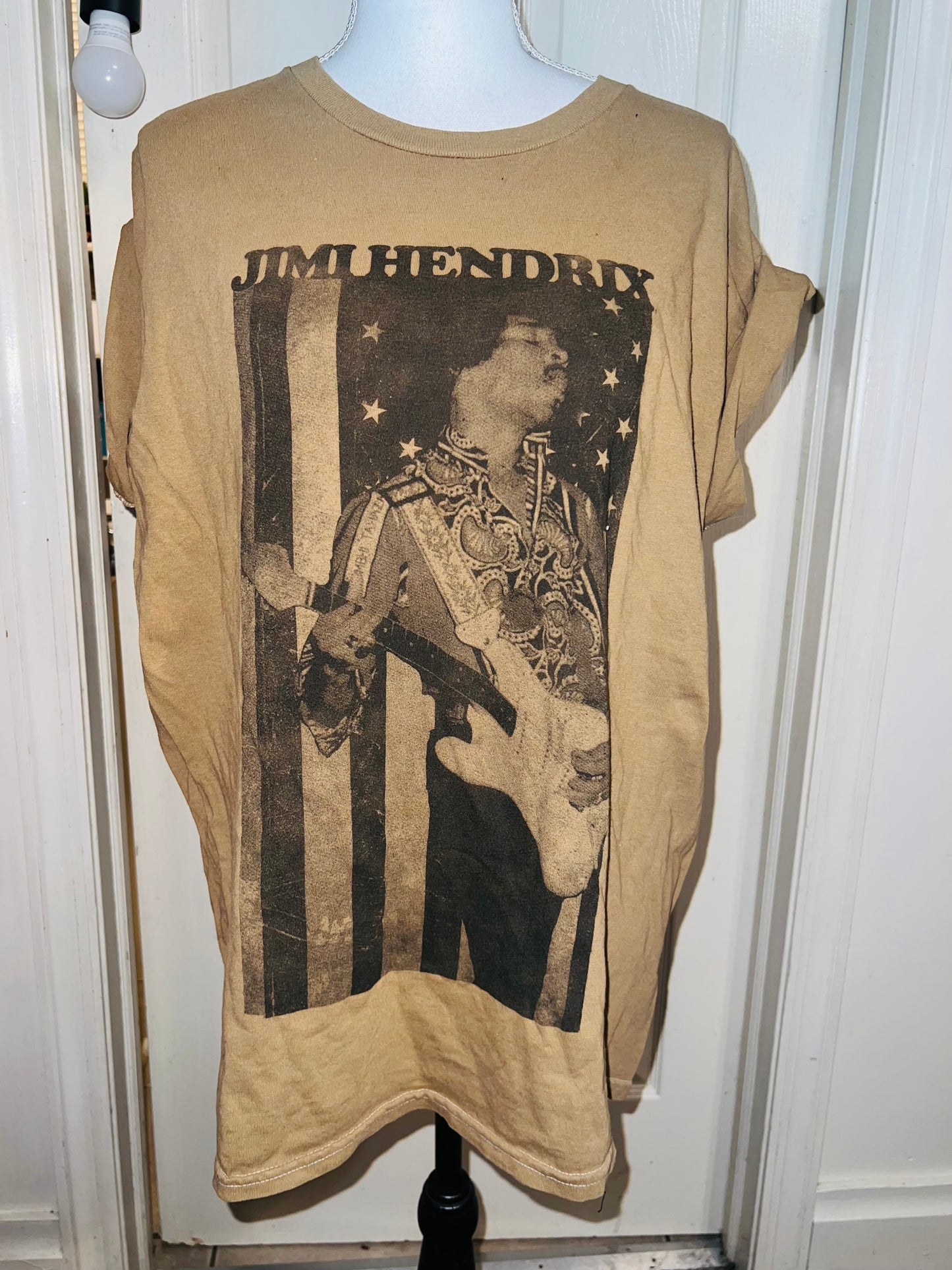 Jimi Hendrix Oversized Distressed Tee