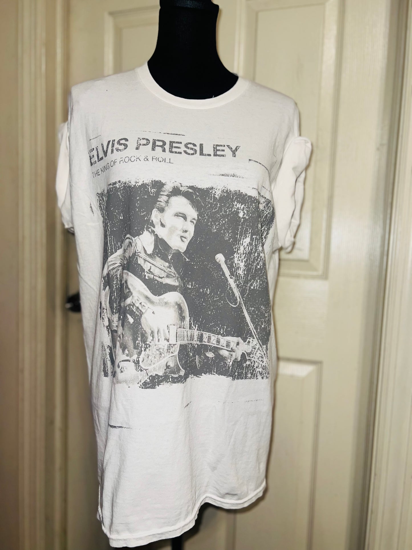 Elvis Oversized Distressed Tee