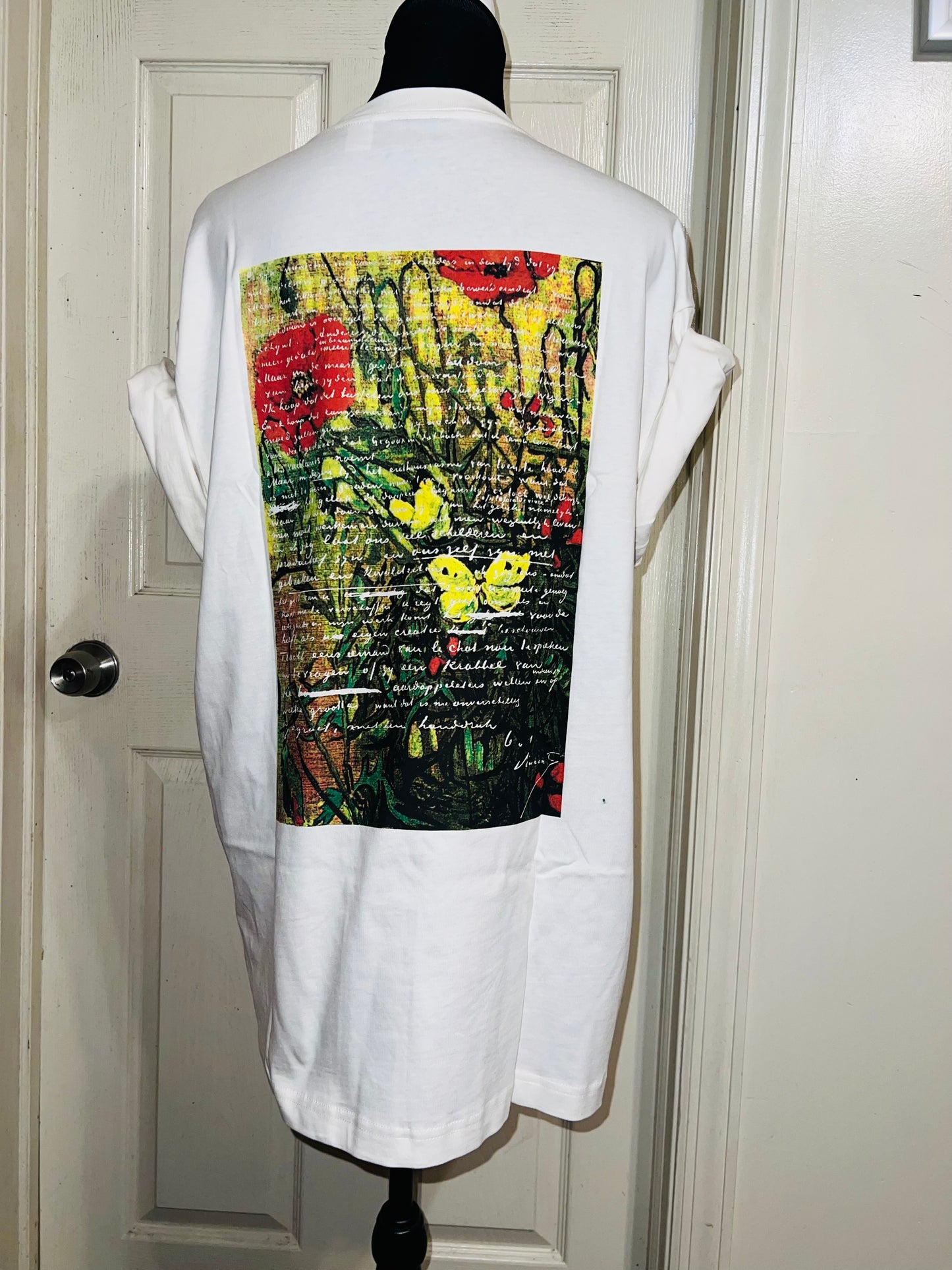 Vincent Van Gogh Double Sided Distressed Tee