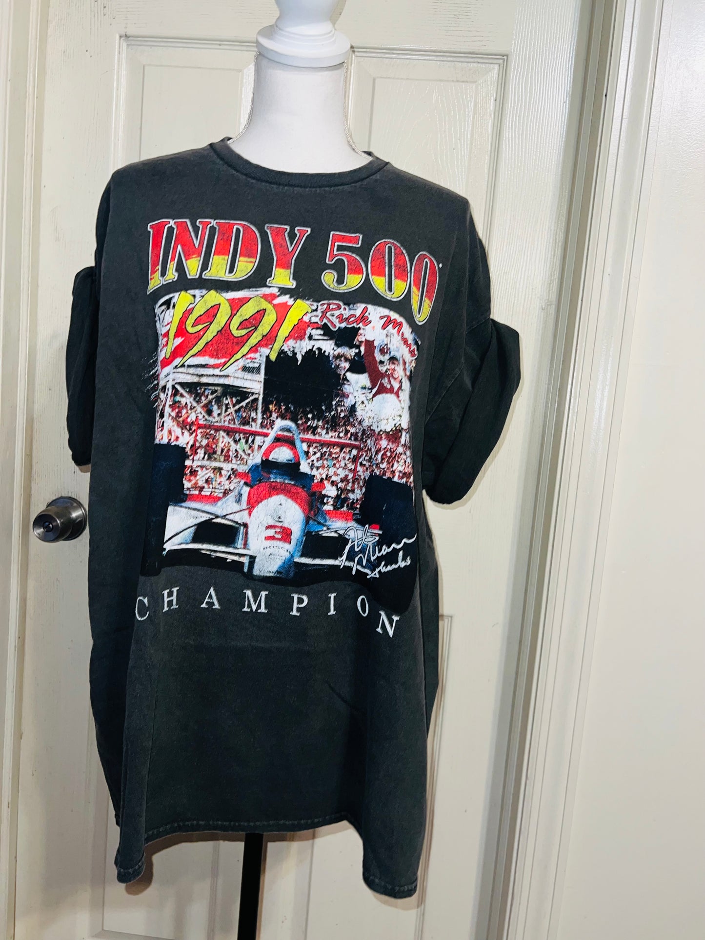 Indy 500 Oversized Distressed Tee