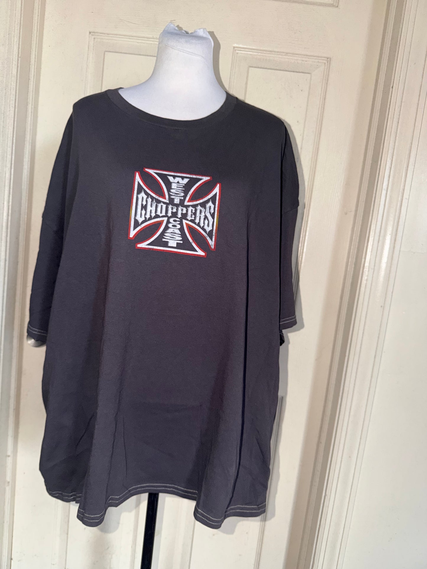 West Coast Choppers Double Sided Oversized Distressed Tre