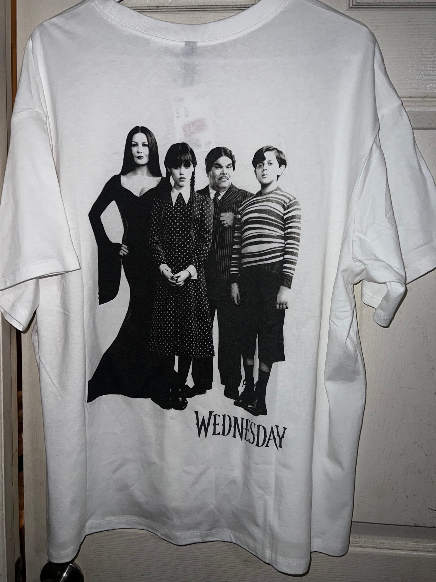 “Today was torture” Wednesday/The Addams Family Oversized Distressed Tee
