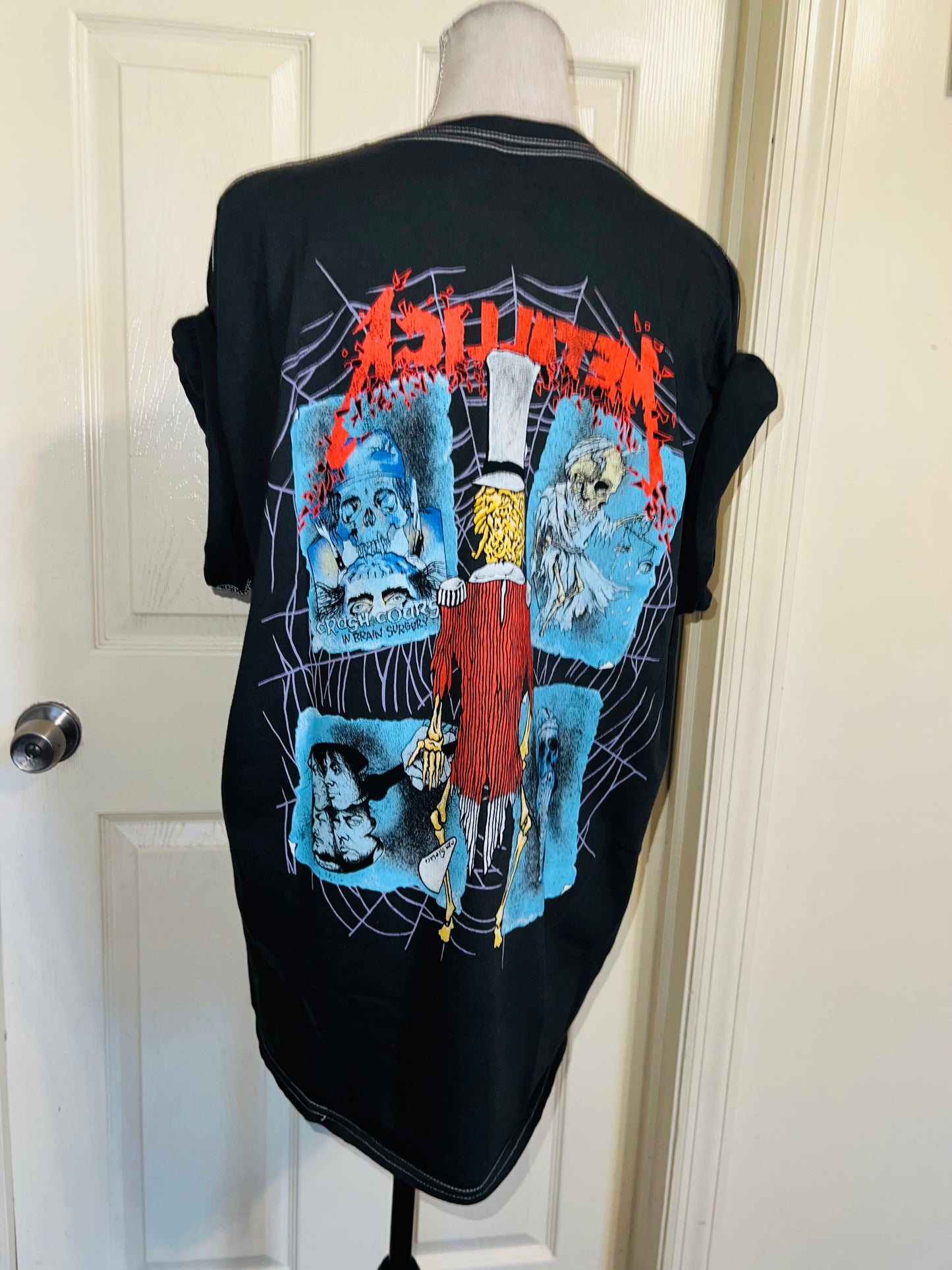 Metallica Double Sided Oversized Distressed Tee