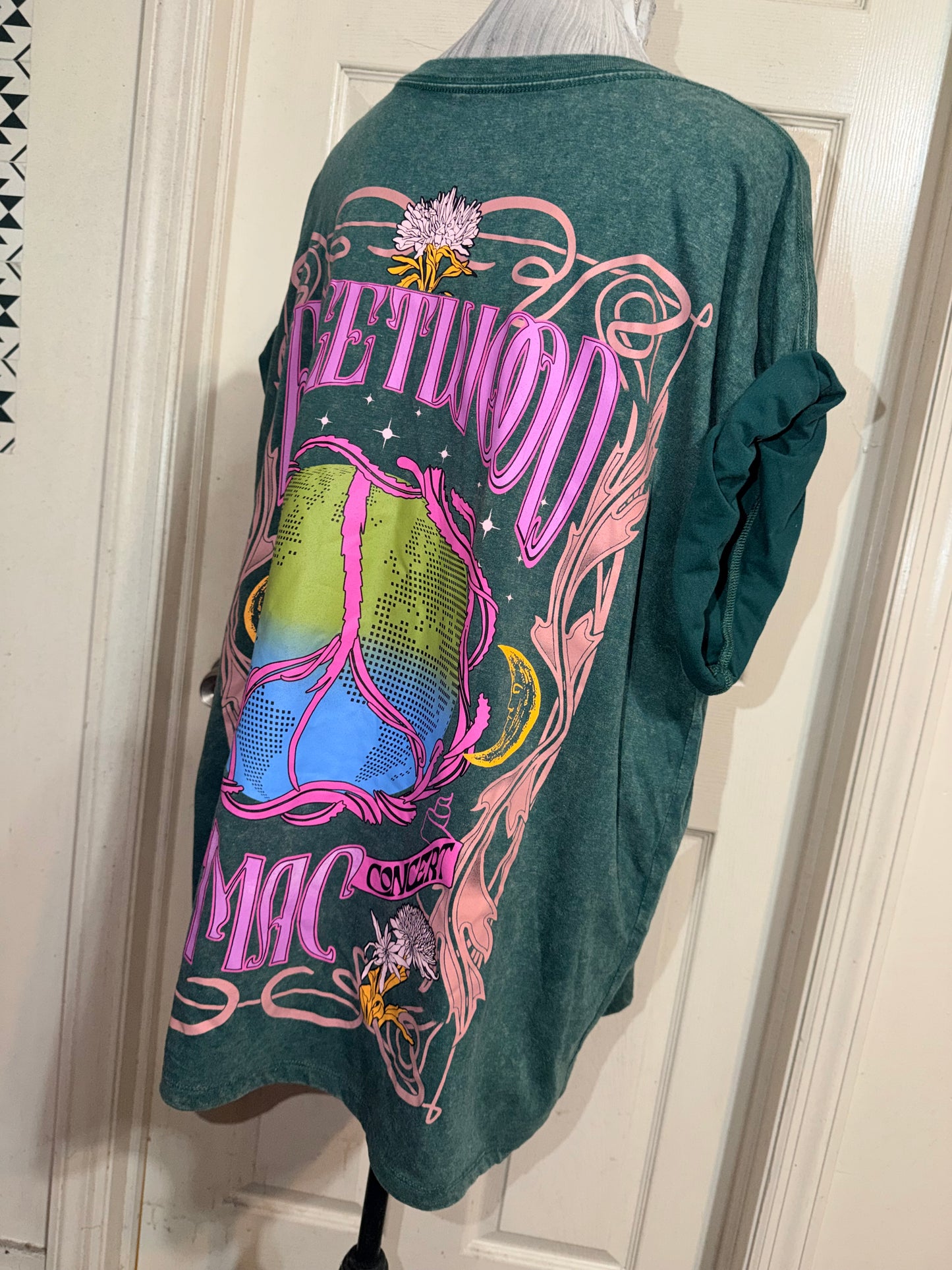 Fleetwood Mac Double Sided Oversized Distressed Tee