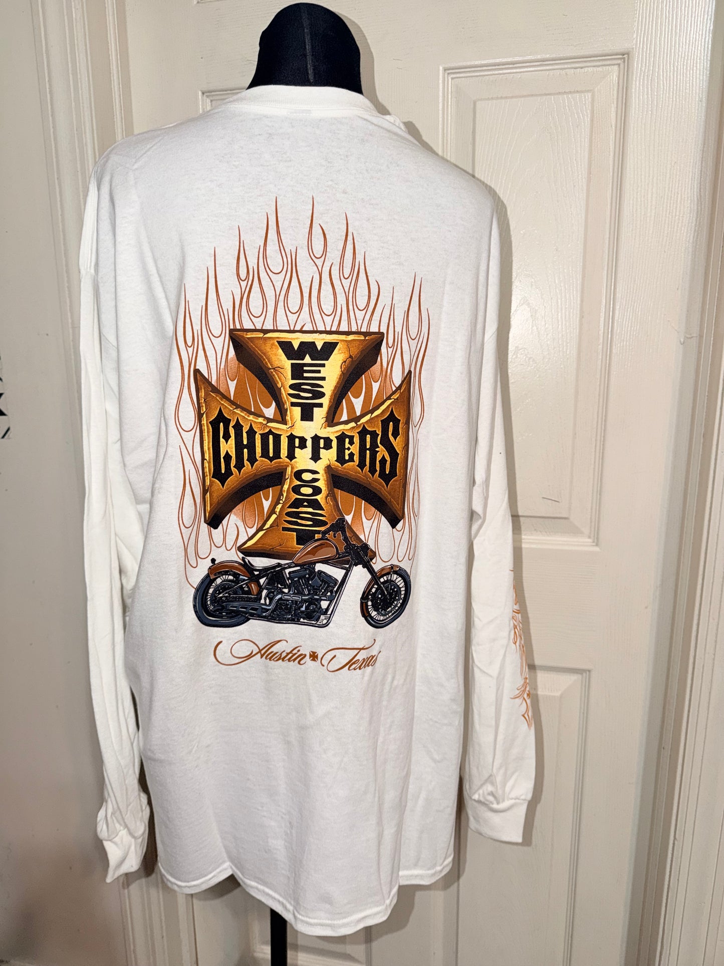 West Coast Choppers Double Sided Oversized Long Sleeve Tee