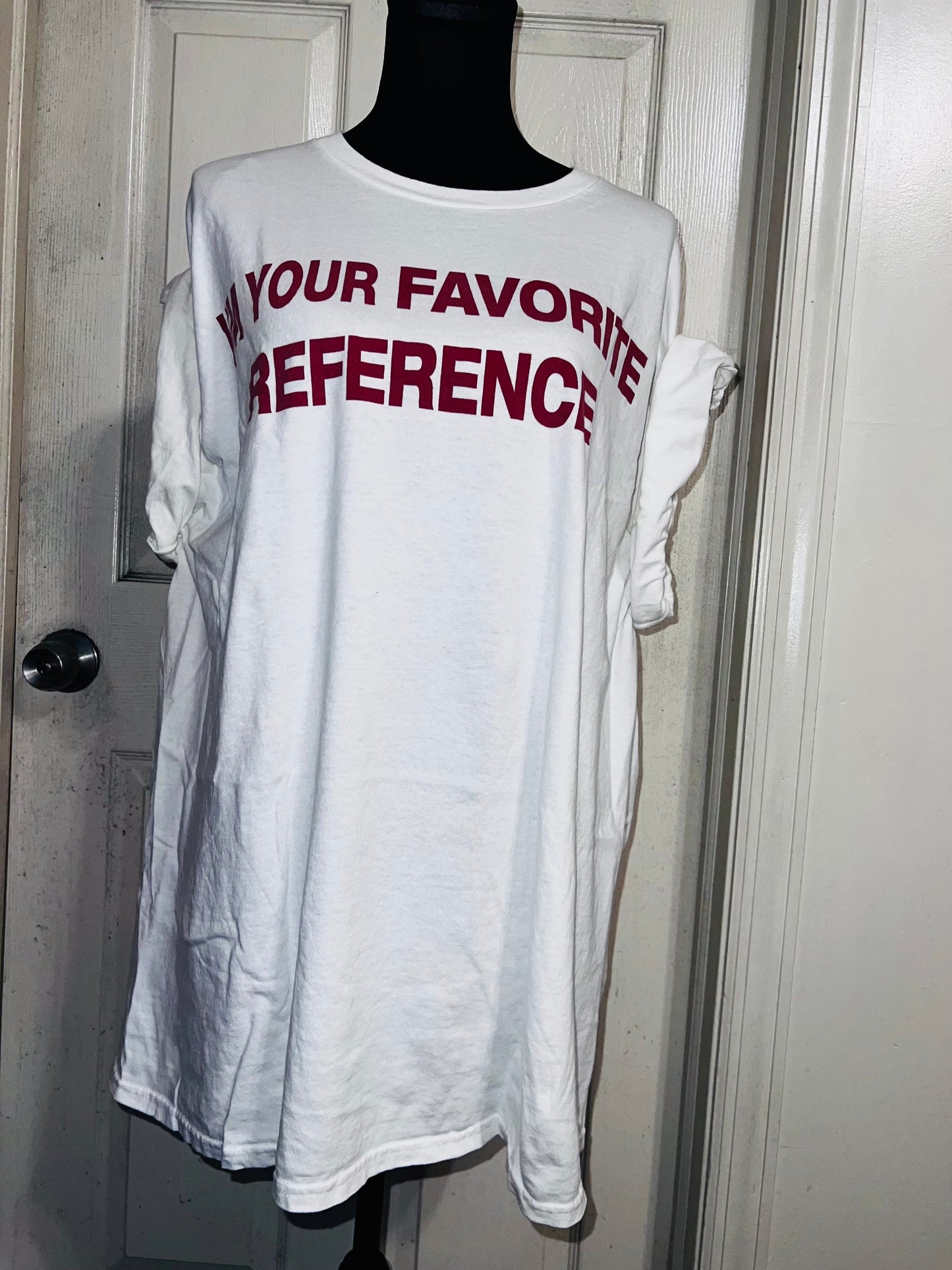 Charli XCX Favorite Reference Oversized Distressed Tee