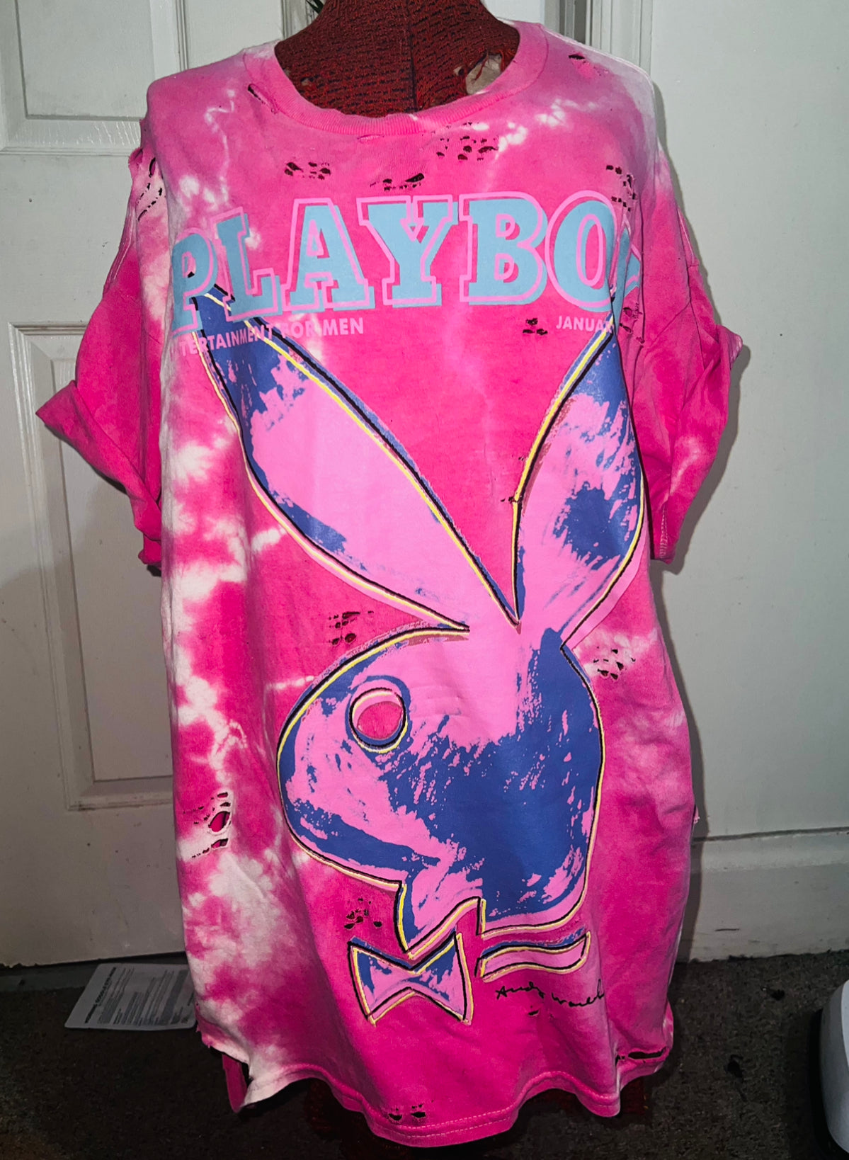 Playboy Andy Warhol Tie Dye Oversized Tee