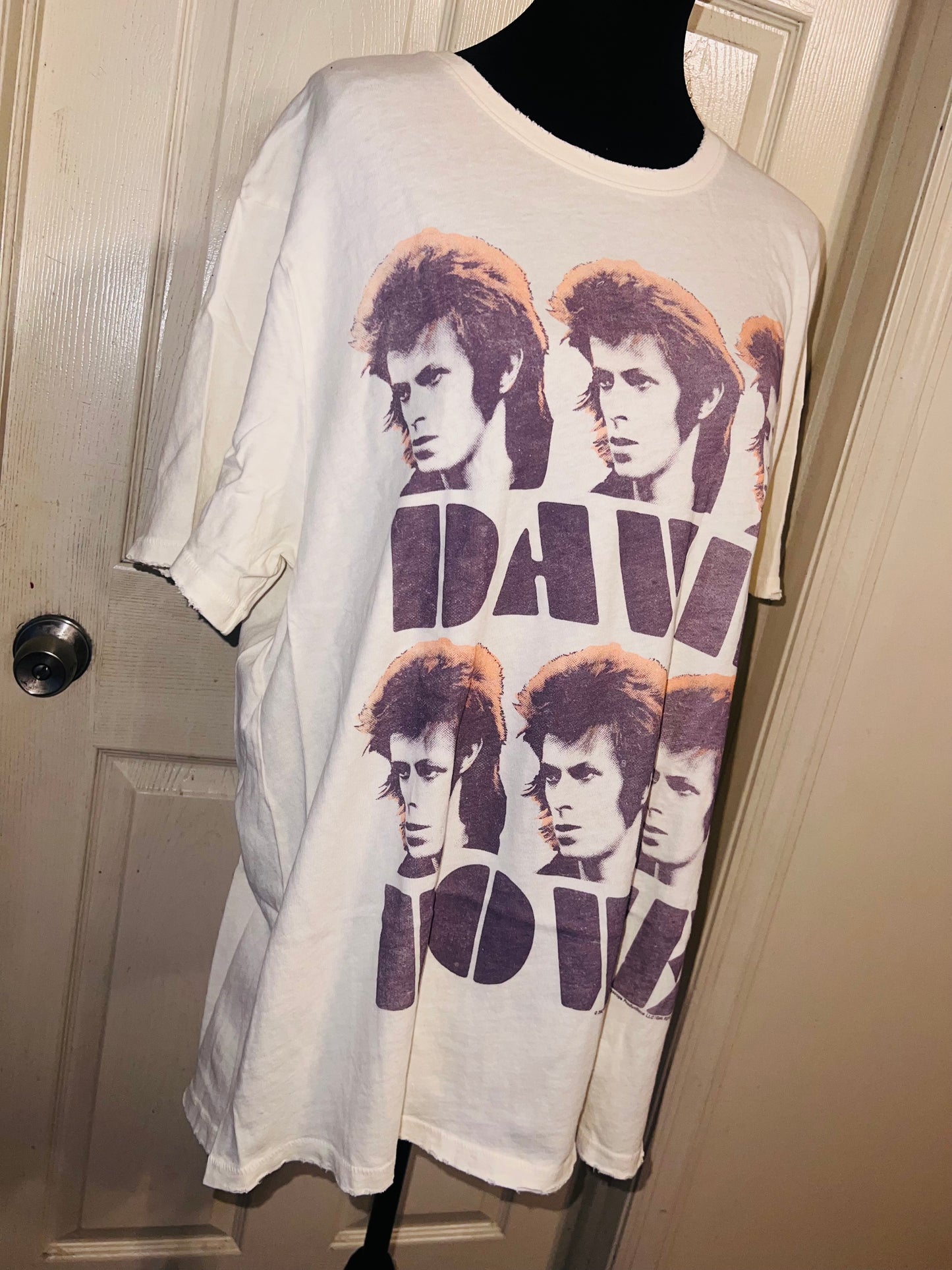 David Bowie Oversized Distressed Tee