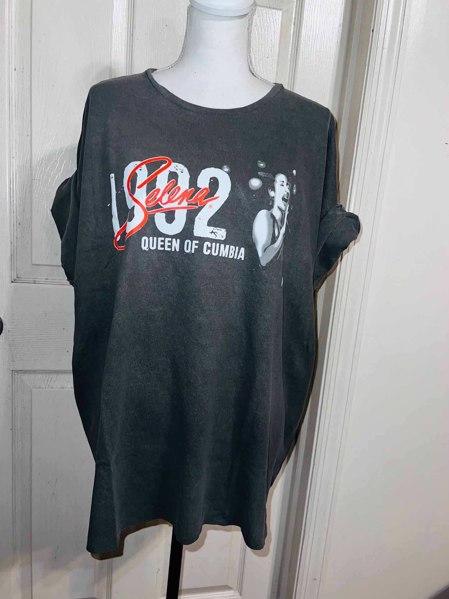 Selena Double Sided Oversized Distressed Tee
