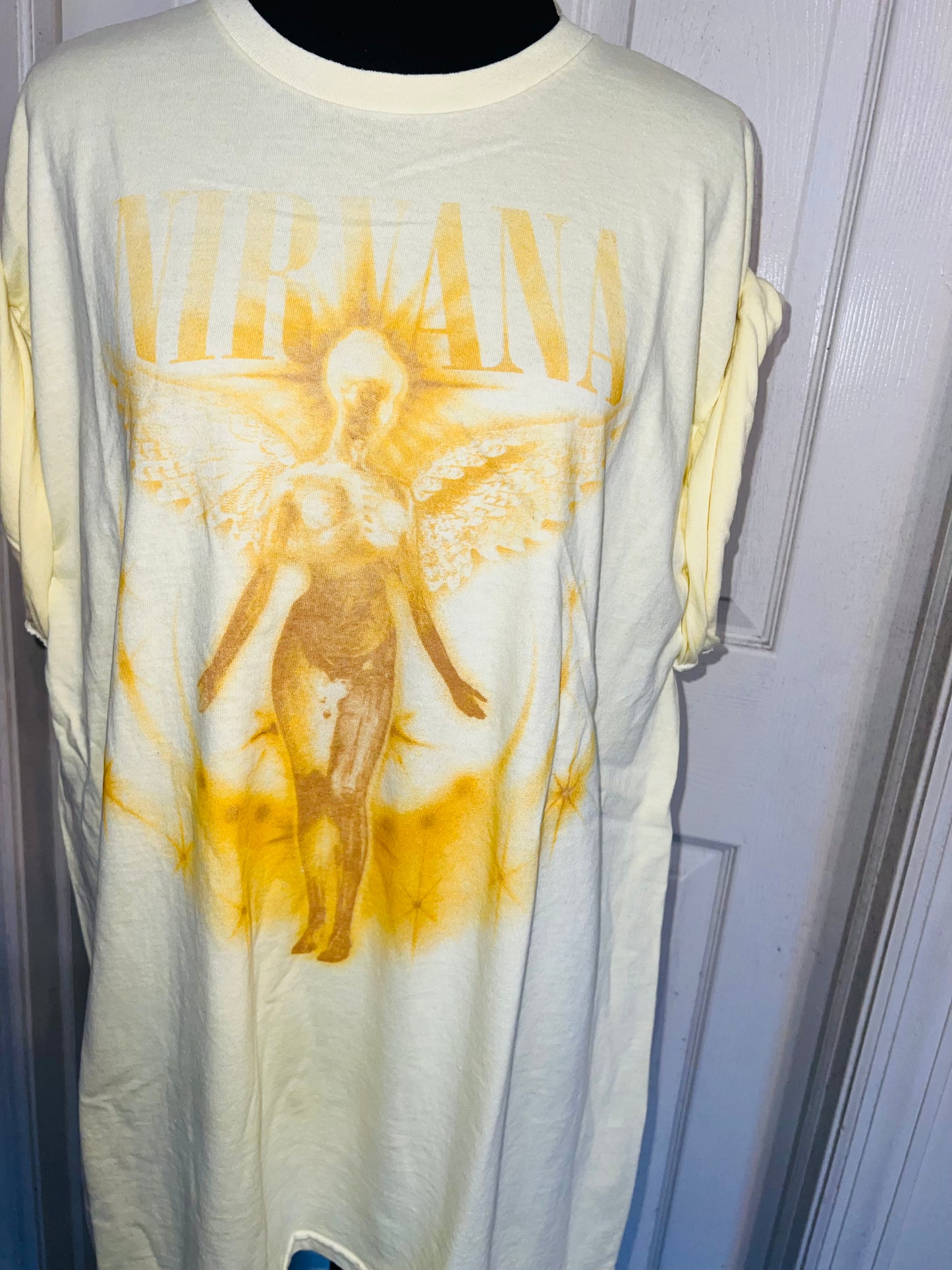 Nirvana Oversized Distressed Tee