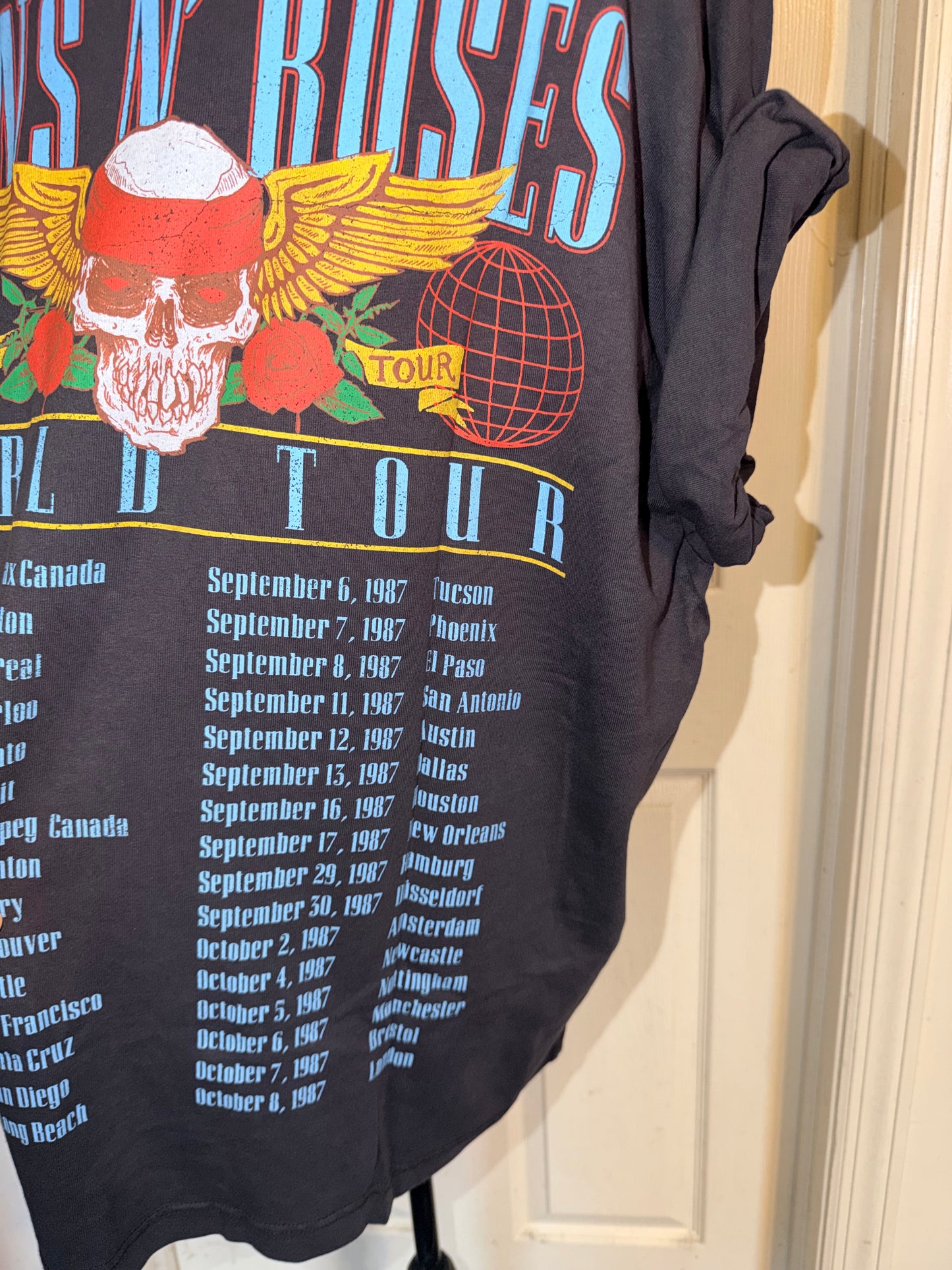 Guns N’ Roses Double Sided Oversized Distressed Tee