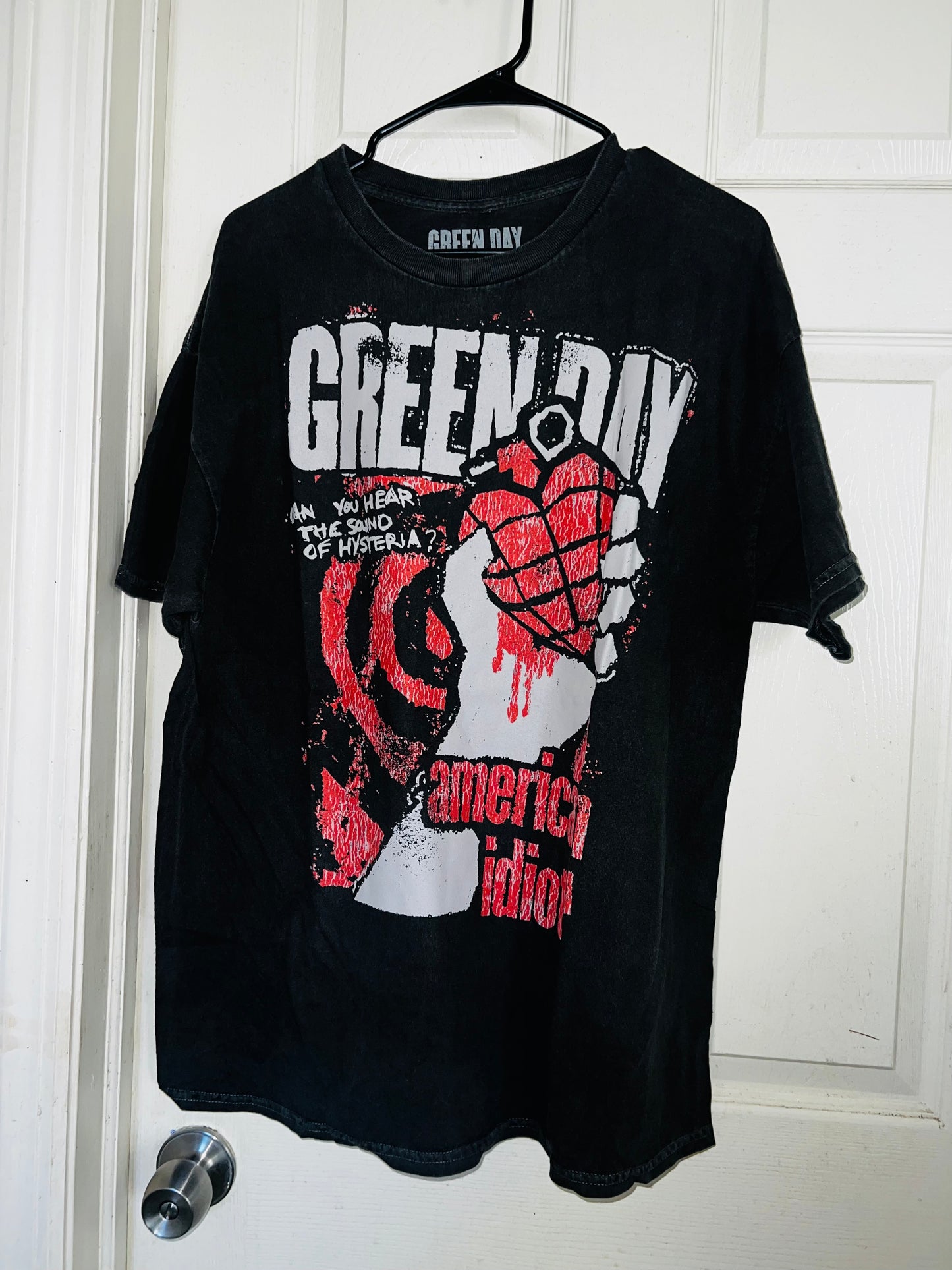 Green Day American Idiot Oversized Distressed Tee