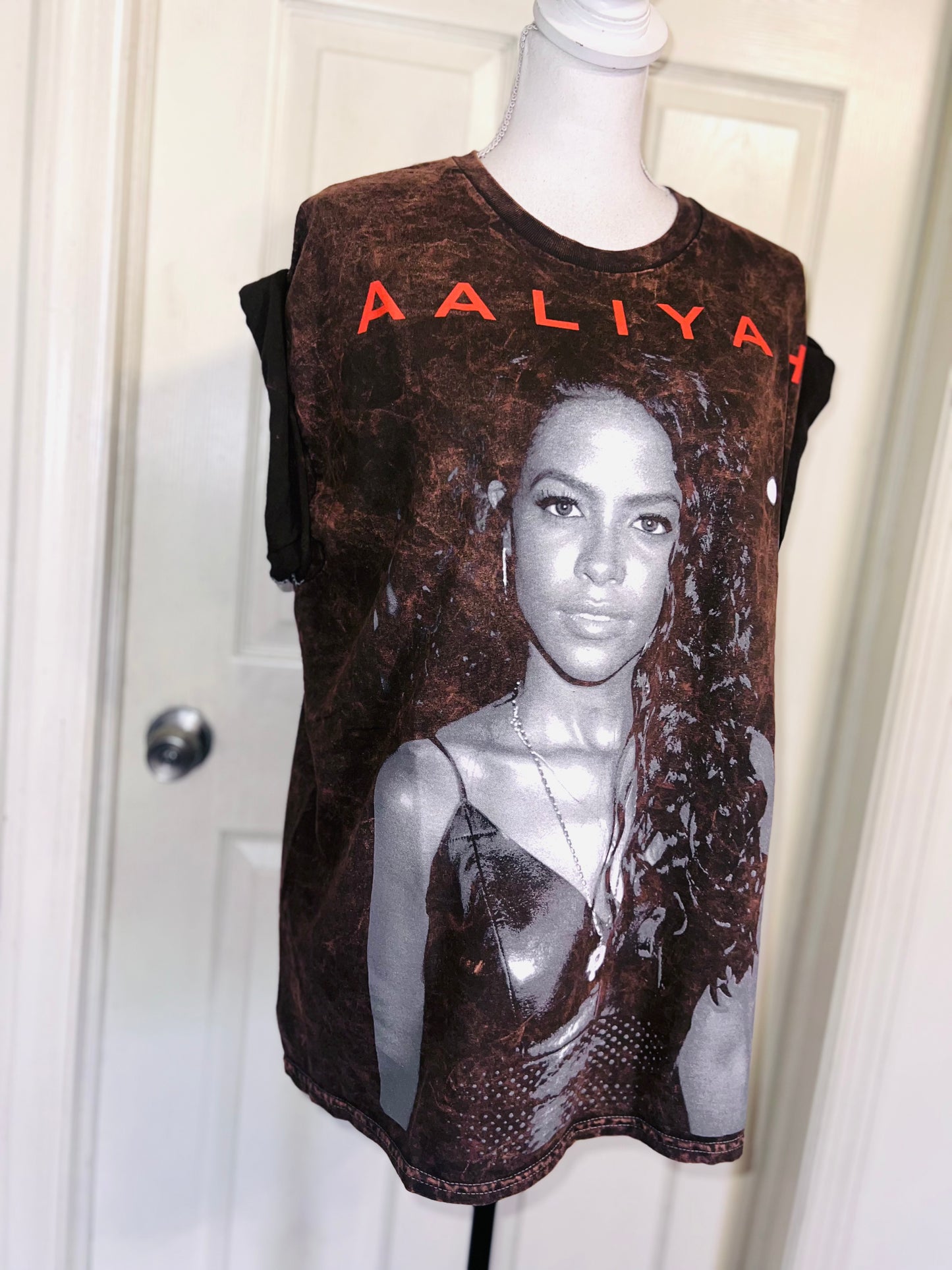 Aaliyah Oversized Distressed Tee
