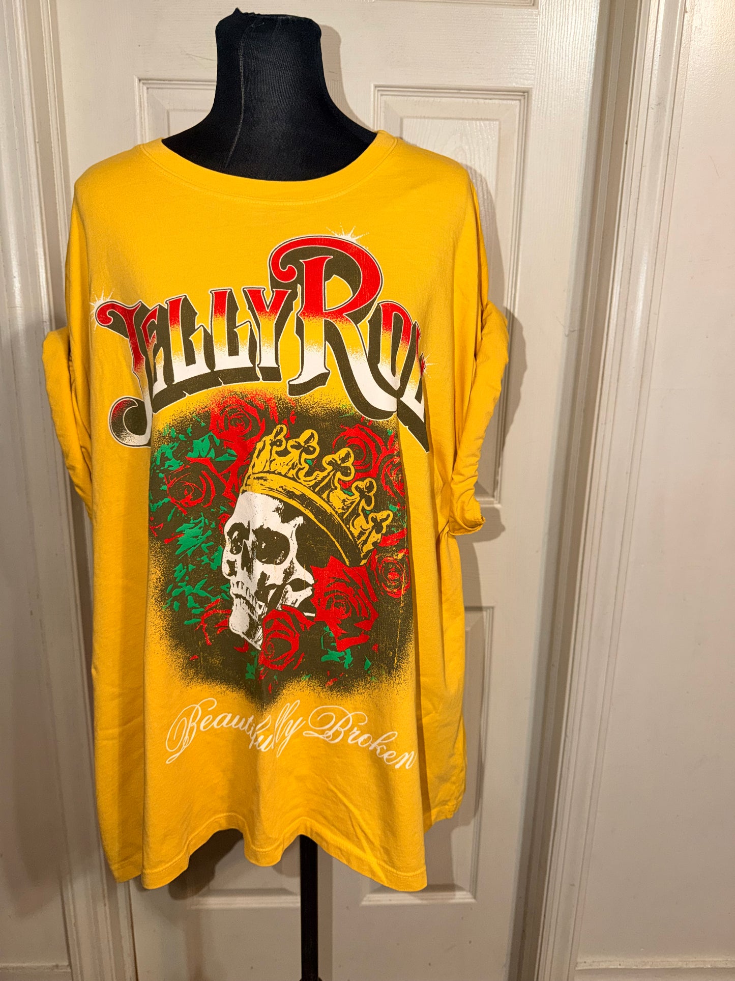 Jelly Roll Double Sided Oversized Distressed Tee