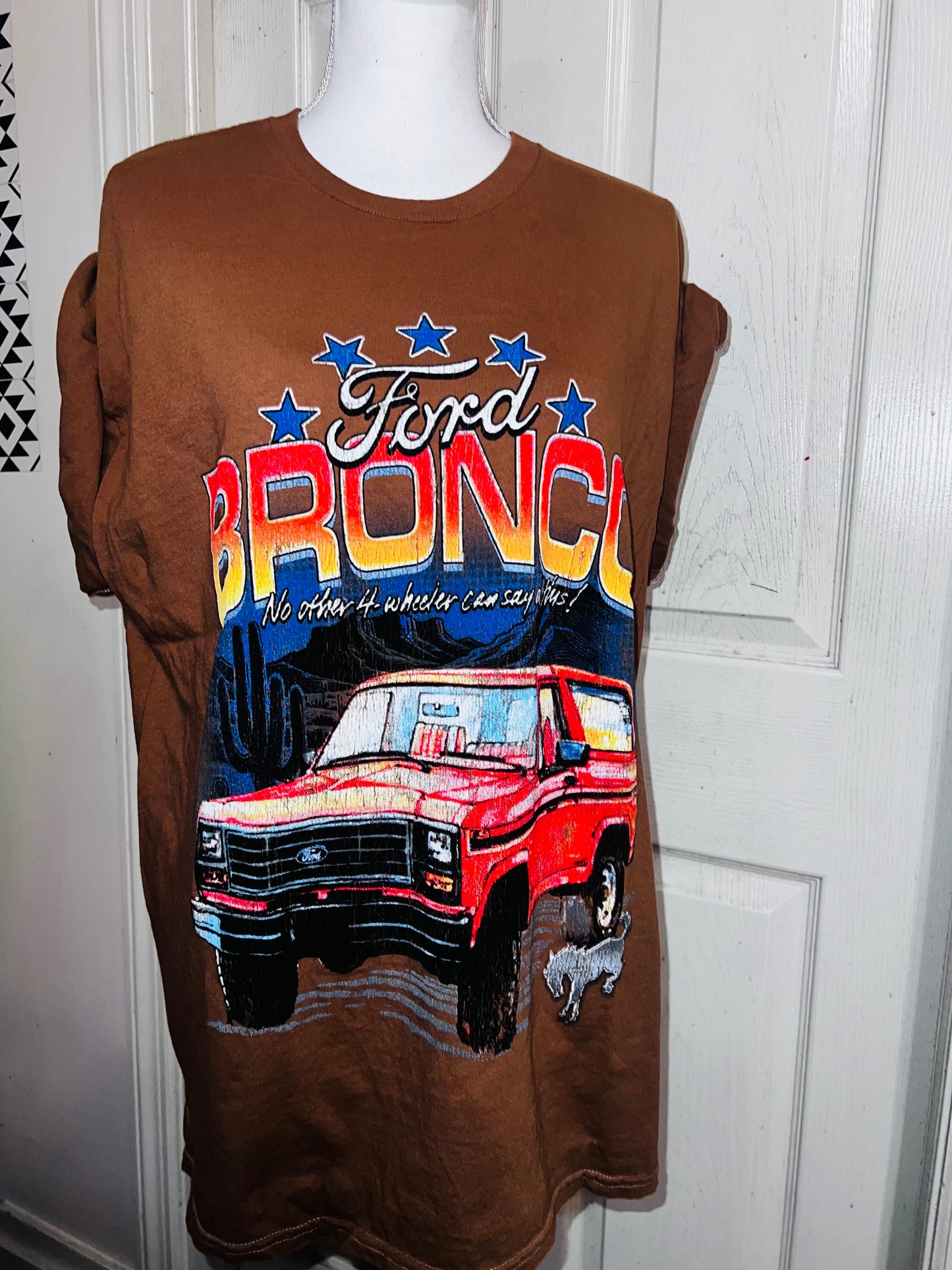 Ford Bronco Double Sided Oversized Distressed Tee