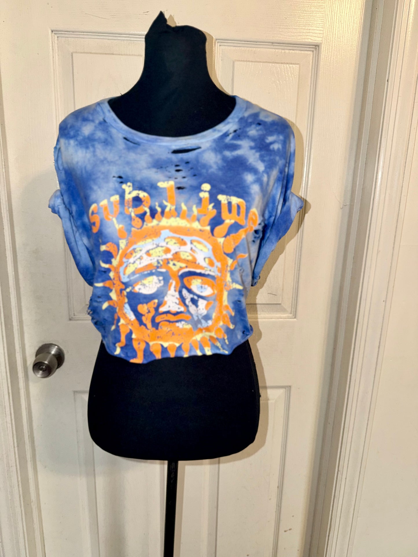 Sublime Distressed Open Tied Back Tee (as is)