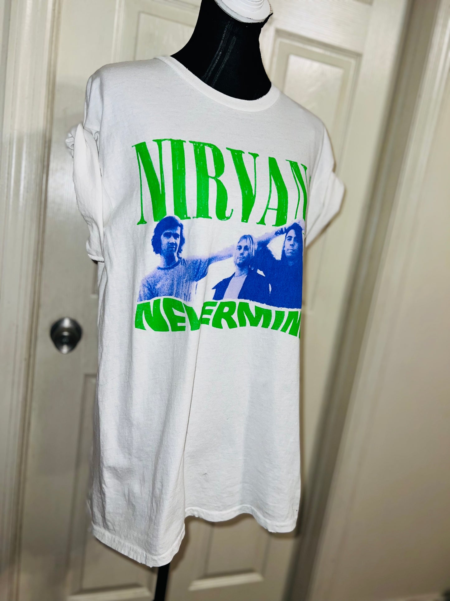 Nirvana “Nevermind” Oversized Distressed Tee