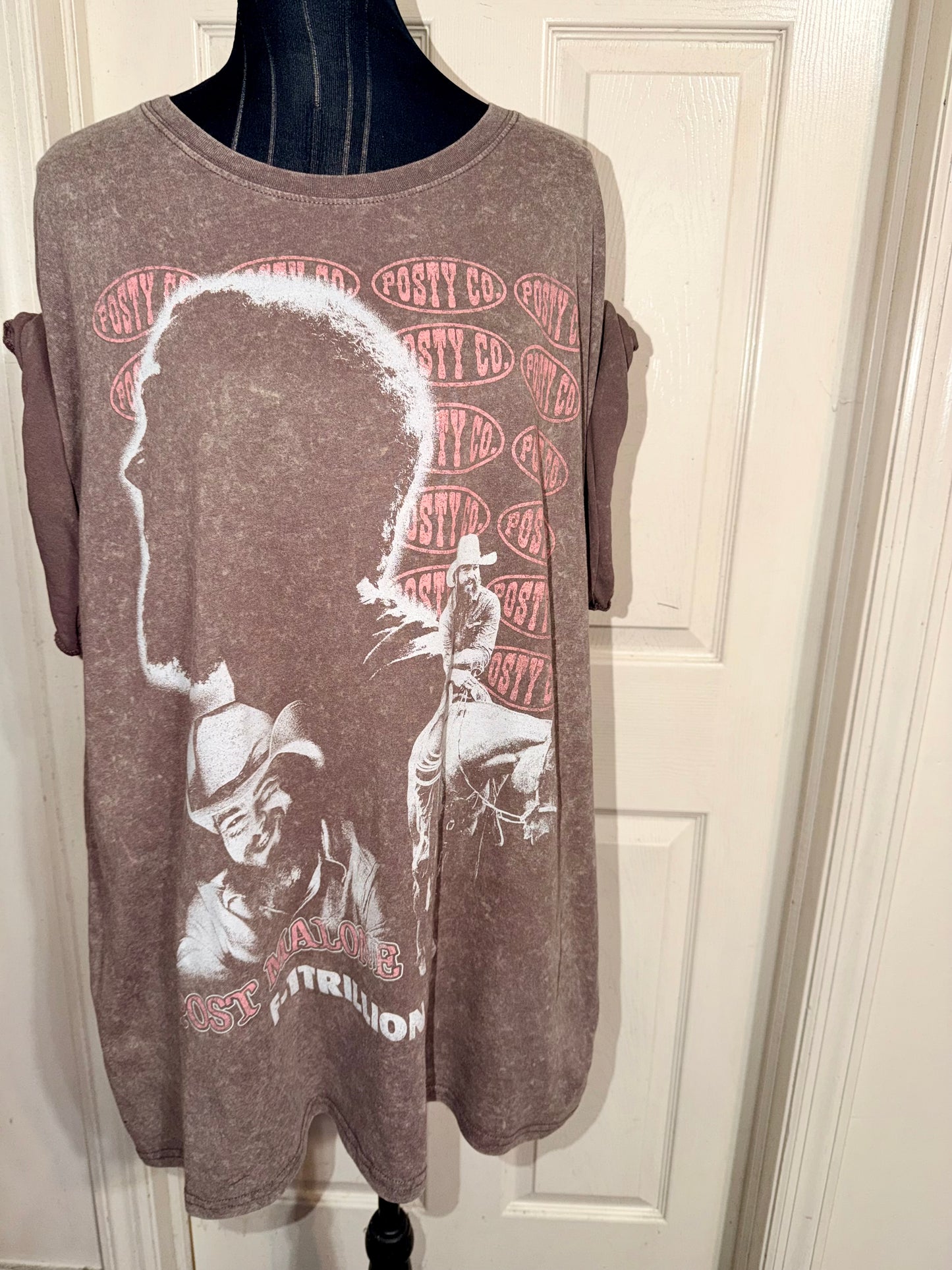 Post Malone Double Sided Oversized Distressed Tee