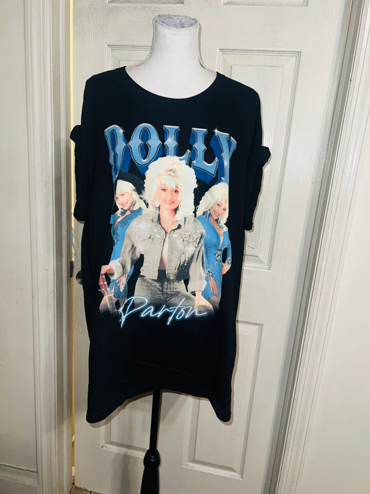 Dolly Parton Oversized Distressed Tee