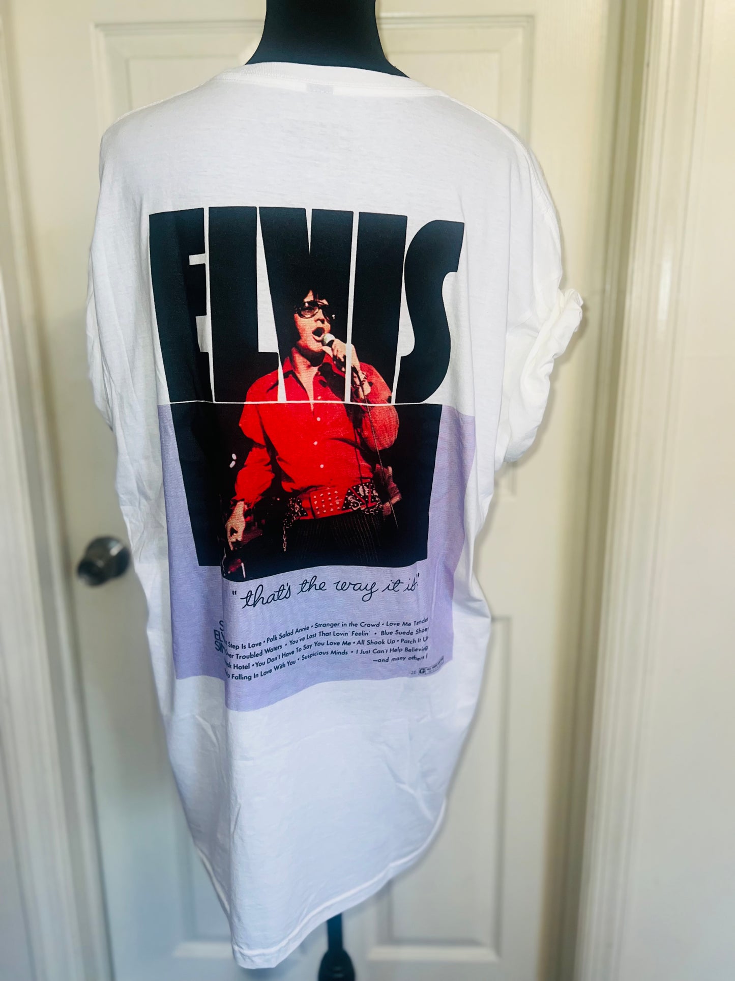 Elvis Double Sided Oversized Distressed Tee