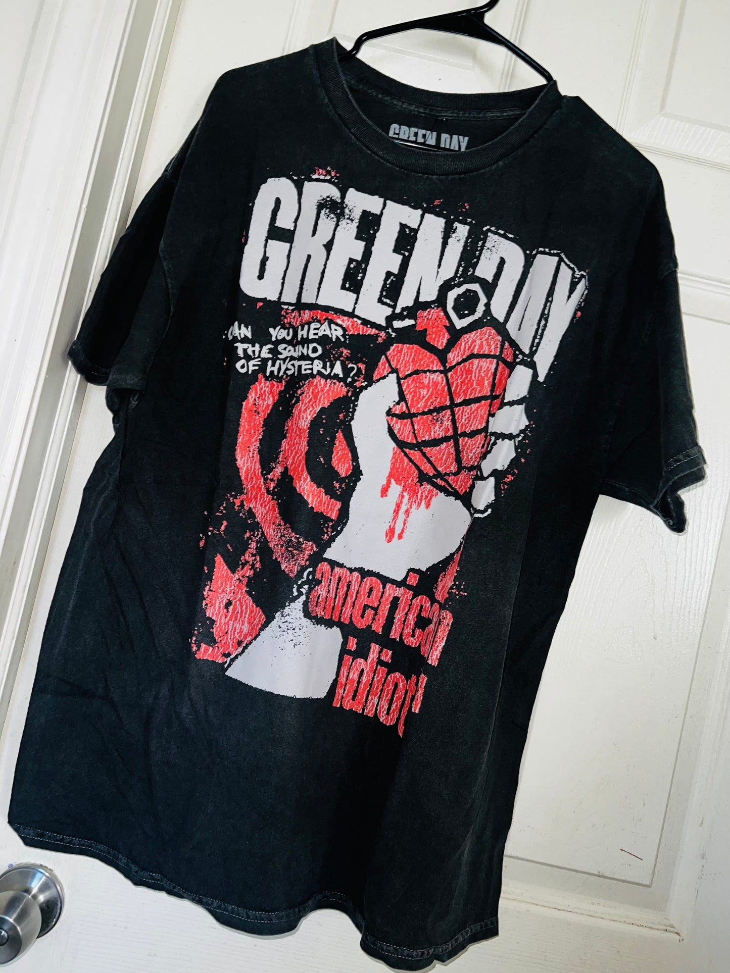 Green Day American Idiot Oversized Distressed Tee