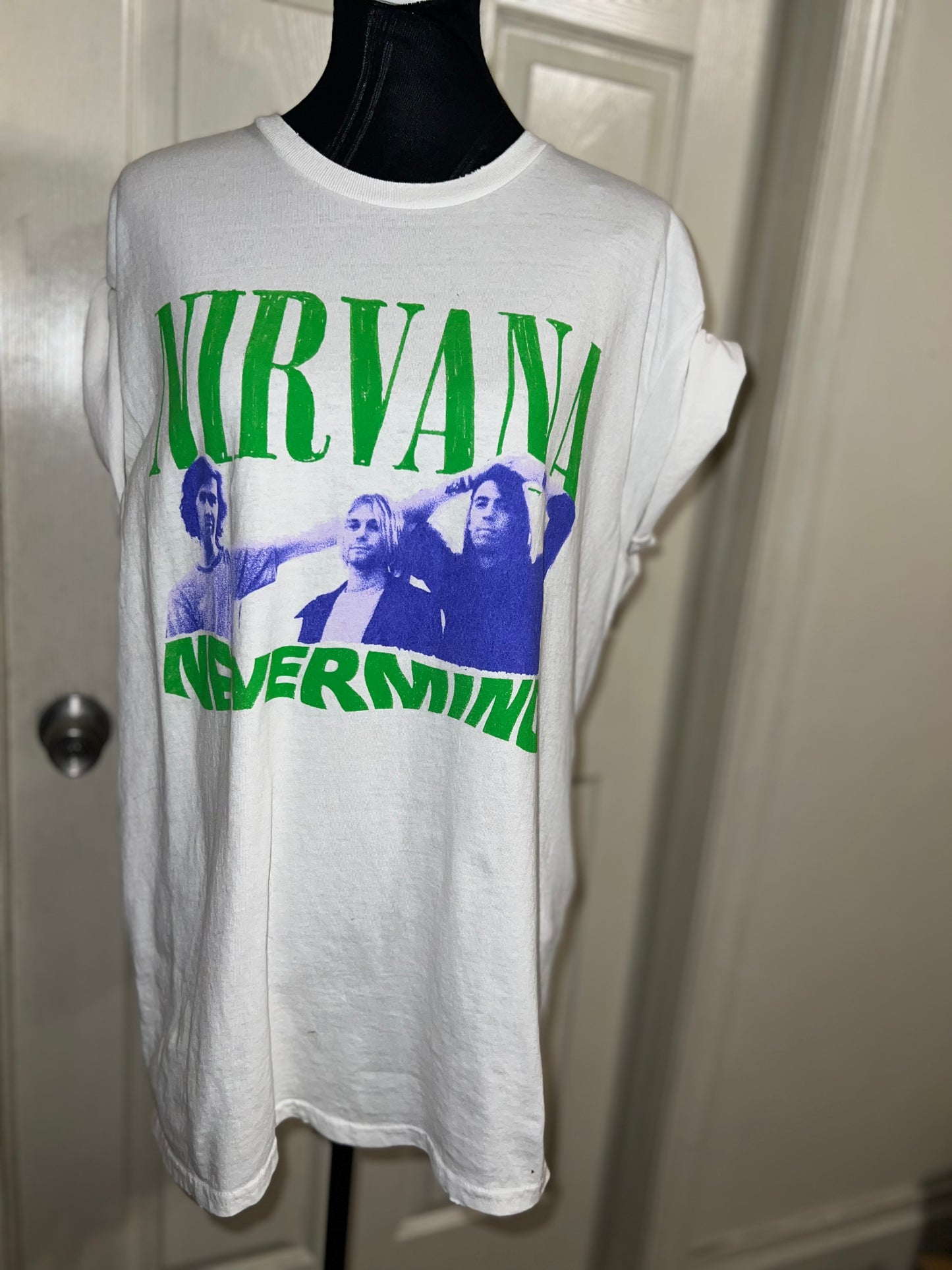 Nirvana “Nevermind” Oversized Distressed Tee