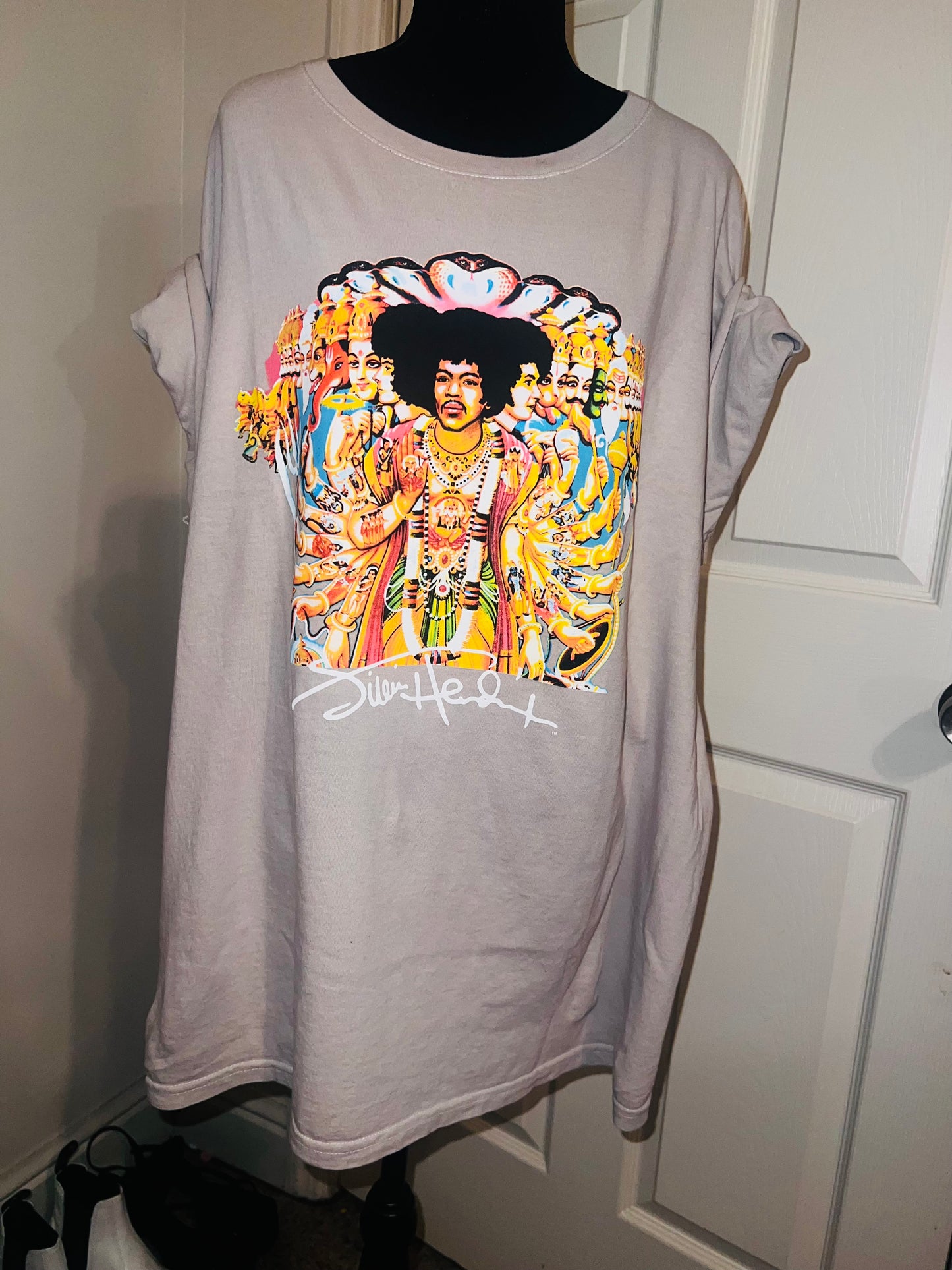 Jimi Hendrix Oversized Distressed Tee