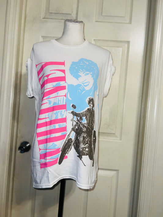 Whitney Houston Oversized Distressed Tee