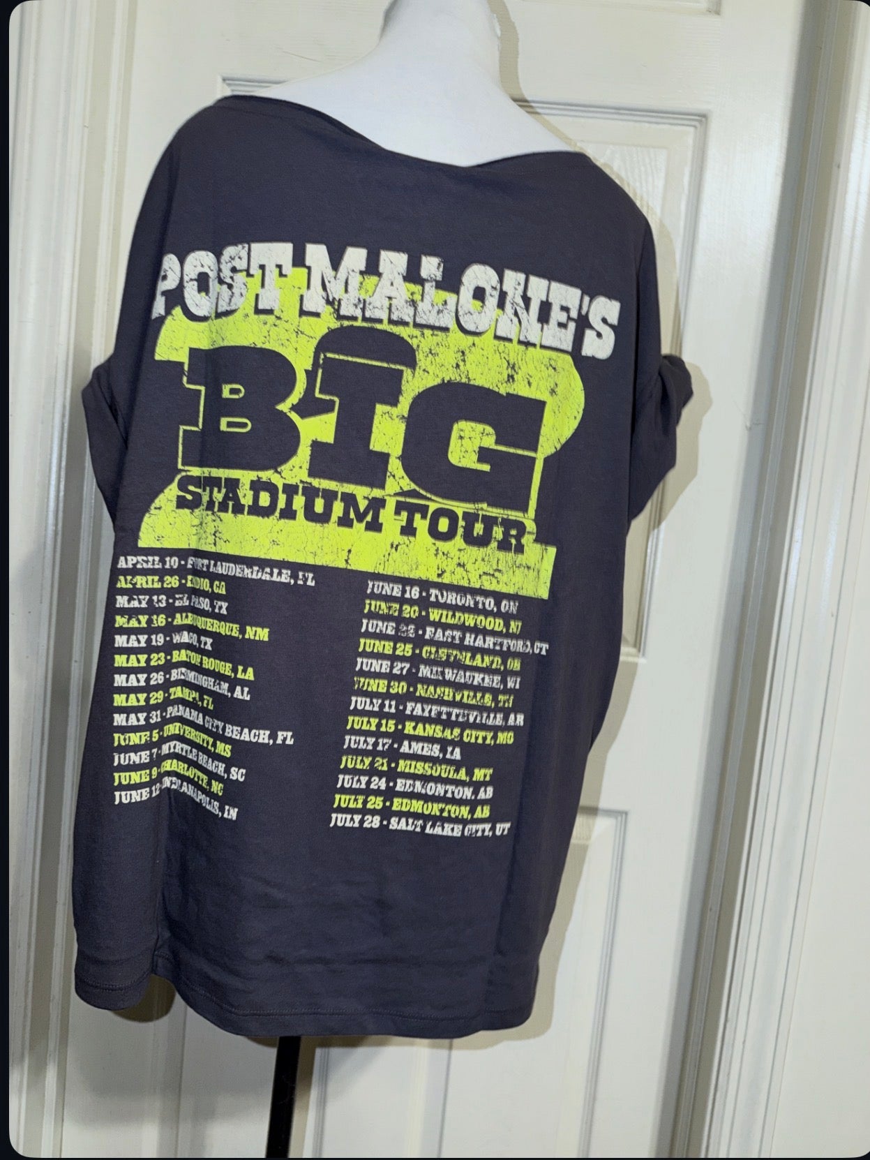 Post Malone Double Sided Oversized OFTS Distressed Tee