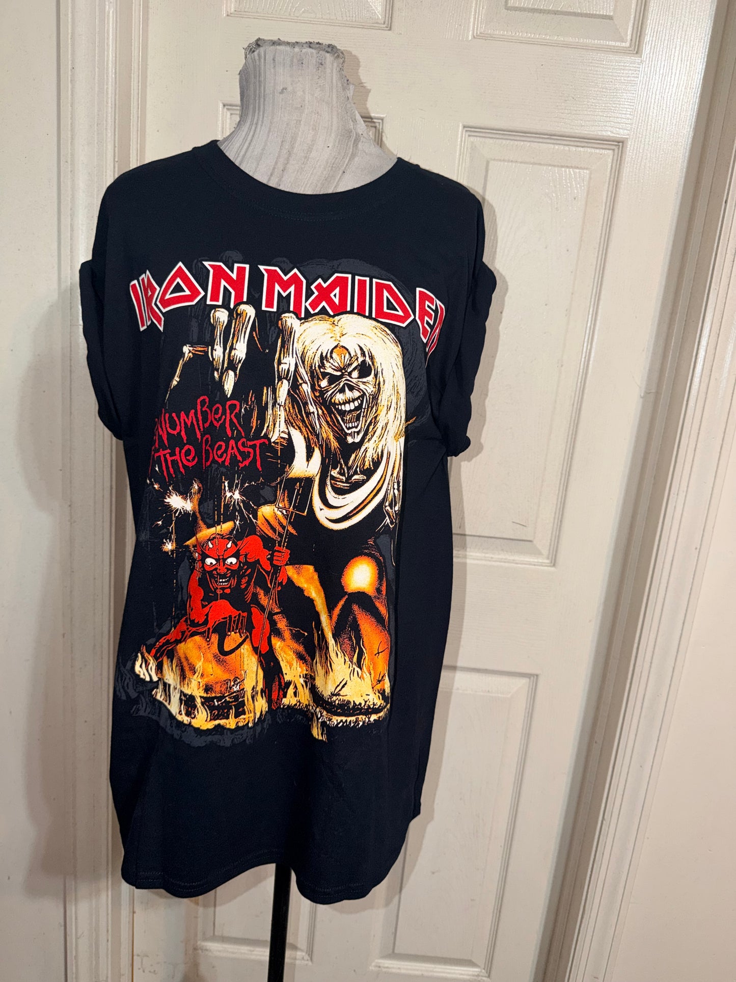 Iron Maiden Oversized Distressed Tee