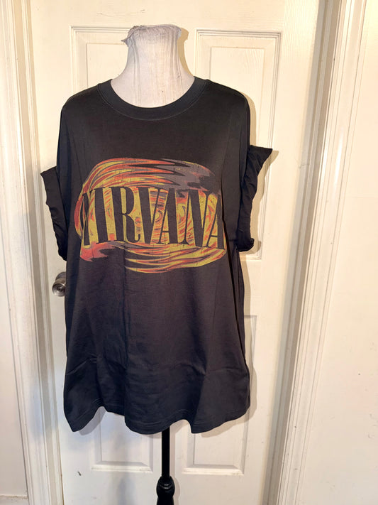 Nirvana Double Sided Oversized Tee