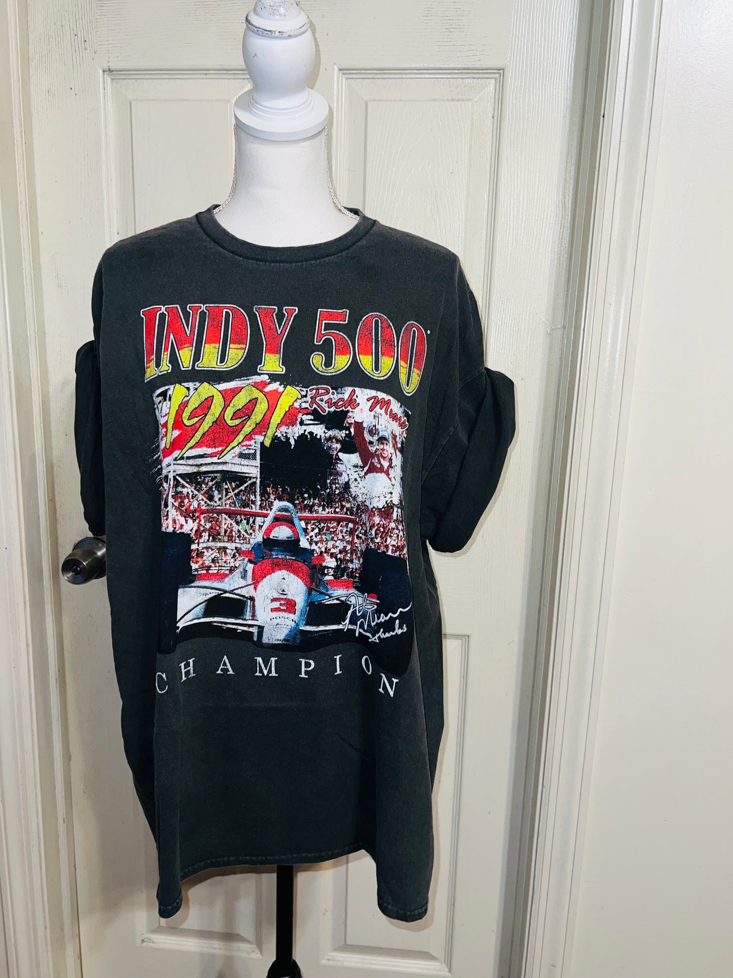 Indy 500 Oversized Distressed Tee